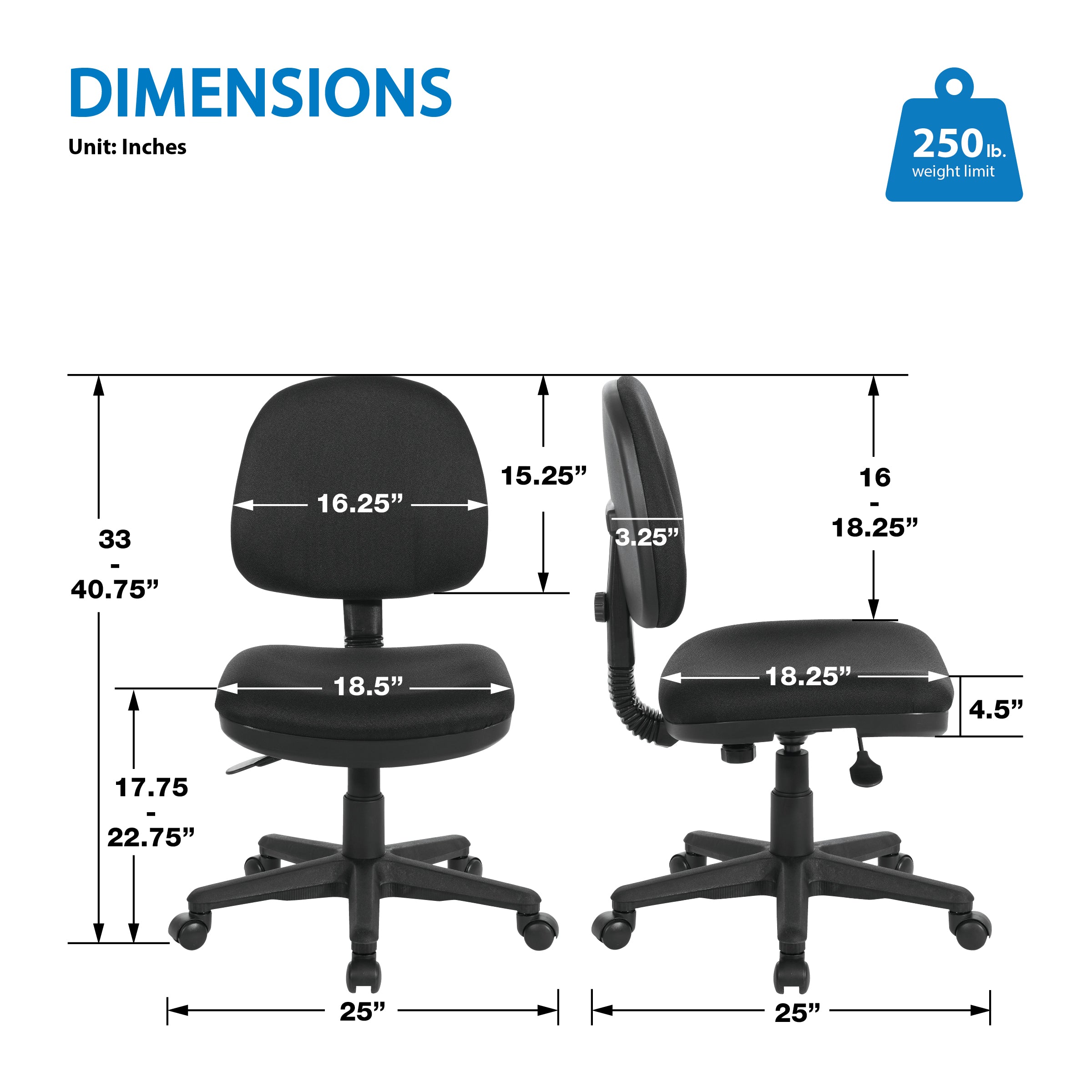 Sculptured Task Chair