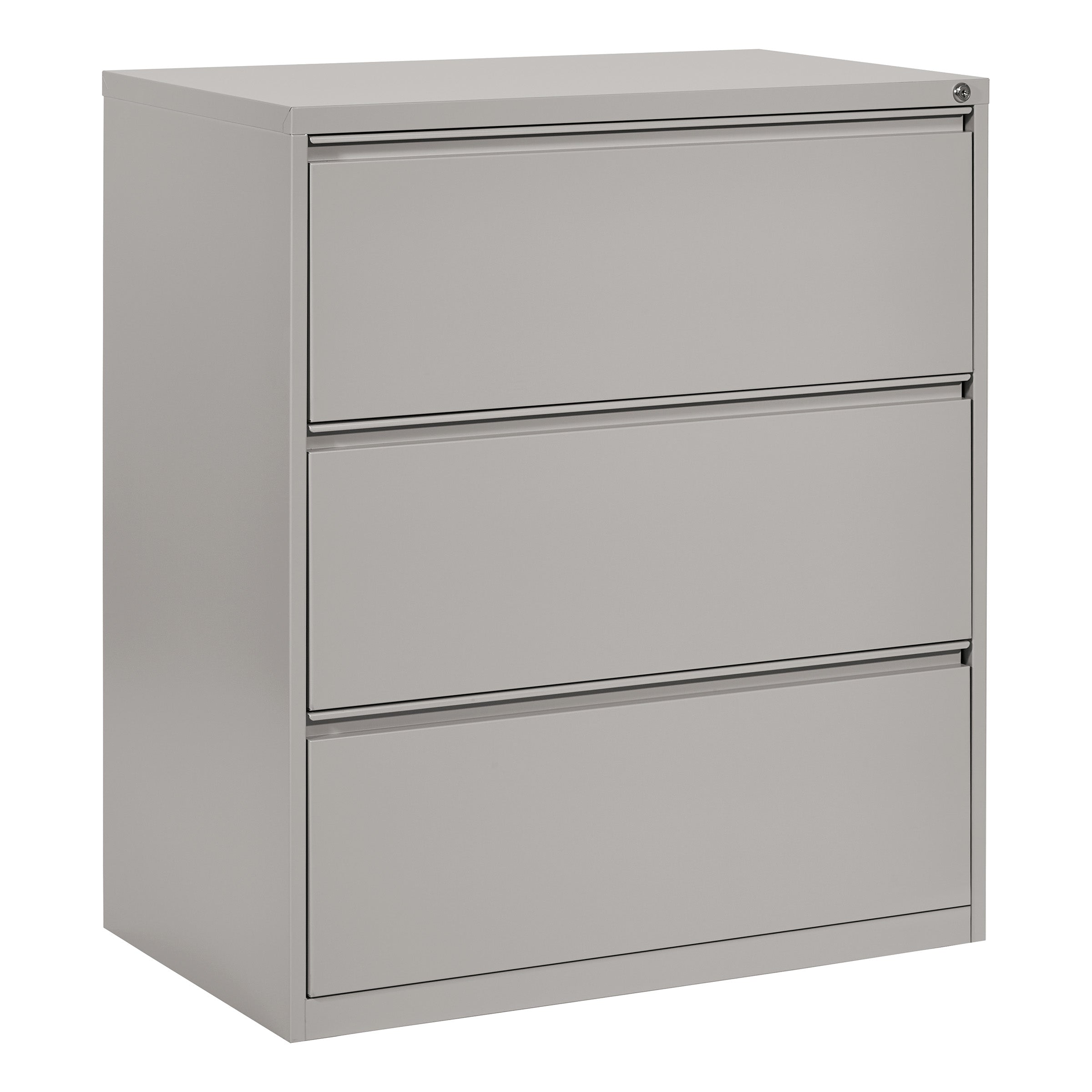36" Wide 3 Drawer Lateral File With Core-Removeable Lock & Adjustable Glides