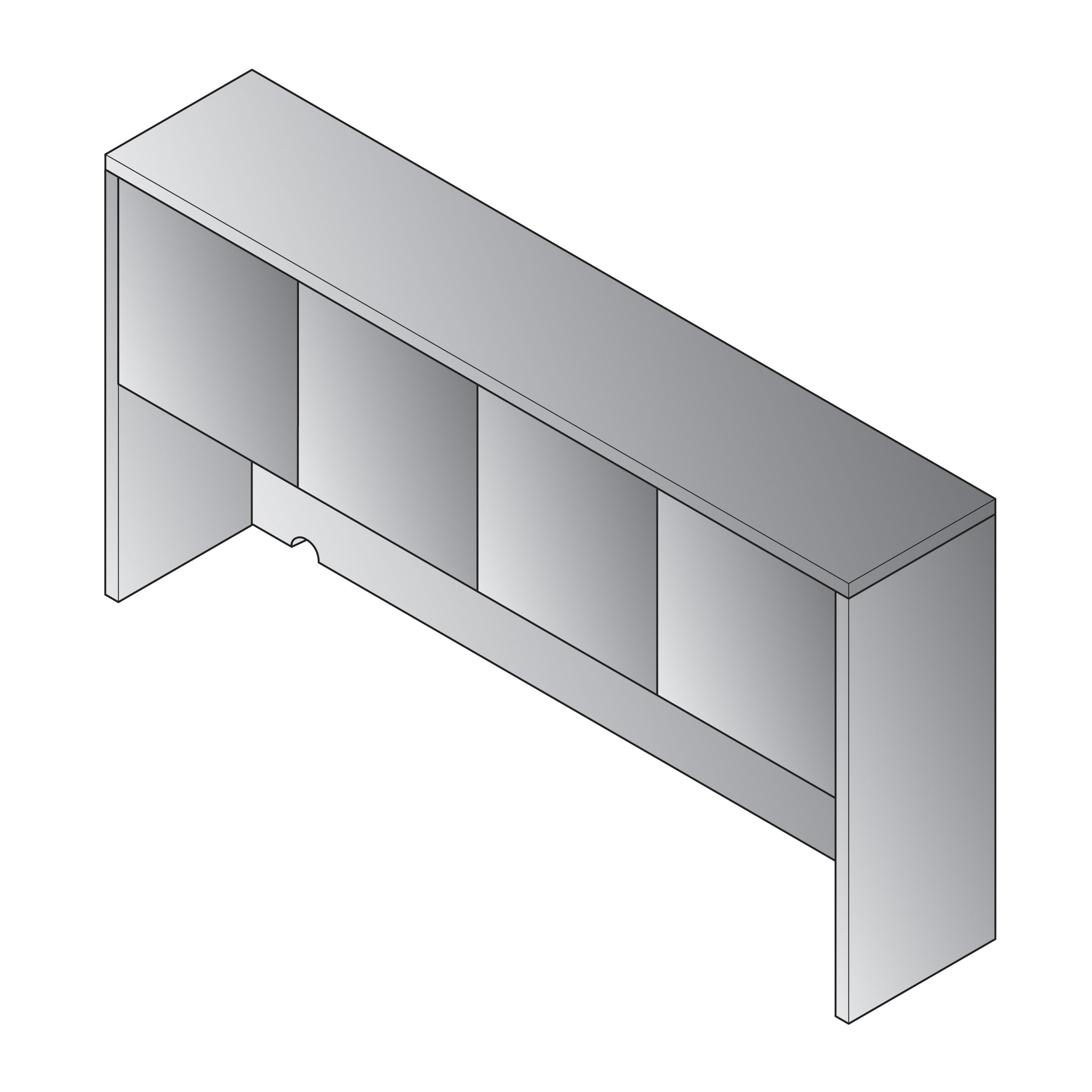 Napa Overhead - No Doors, 71W X 14Dx36H