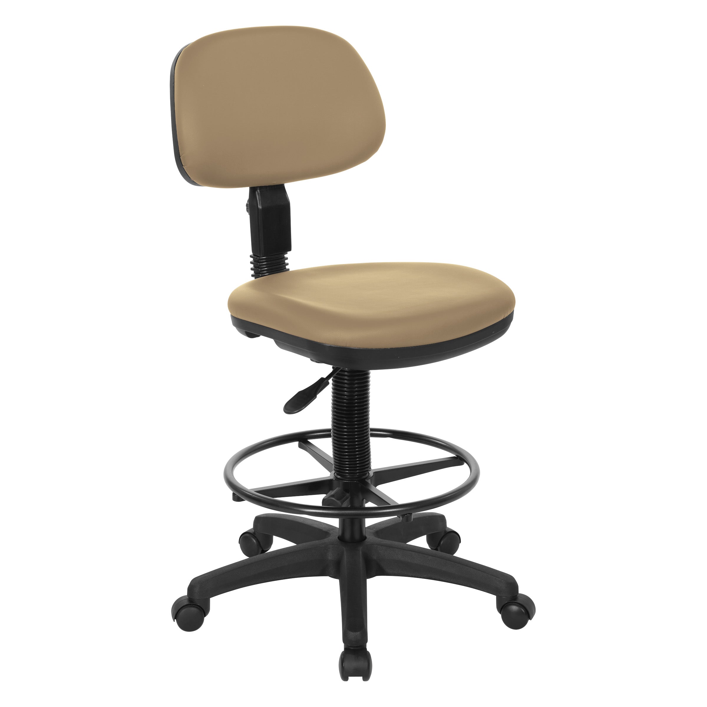 Sculptured Seat and Back Custom Dillon Fabric Drafting Chair