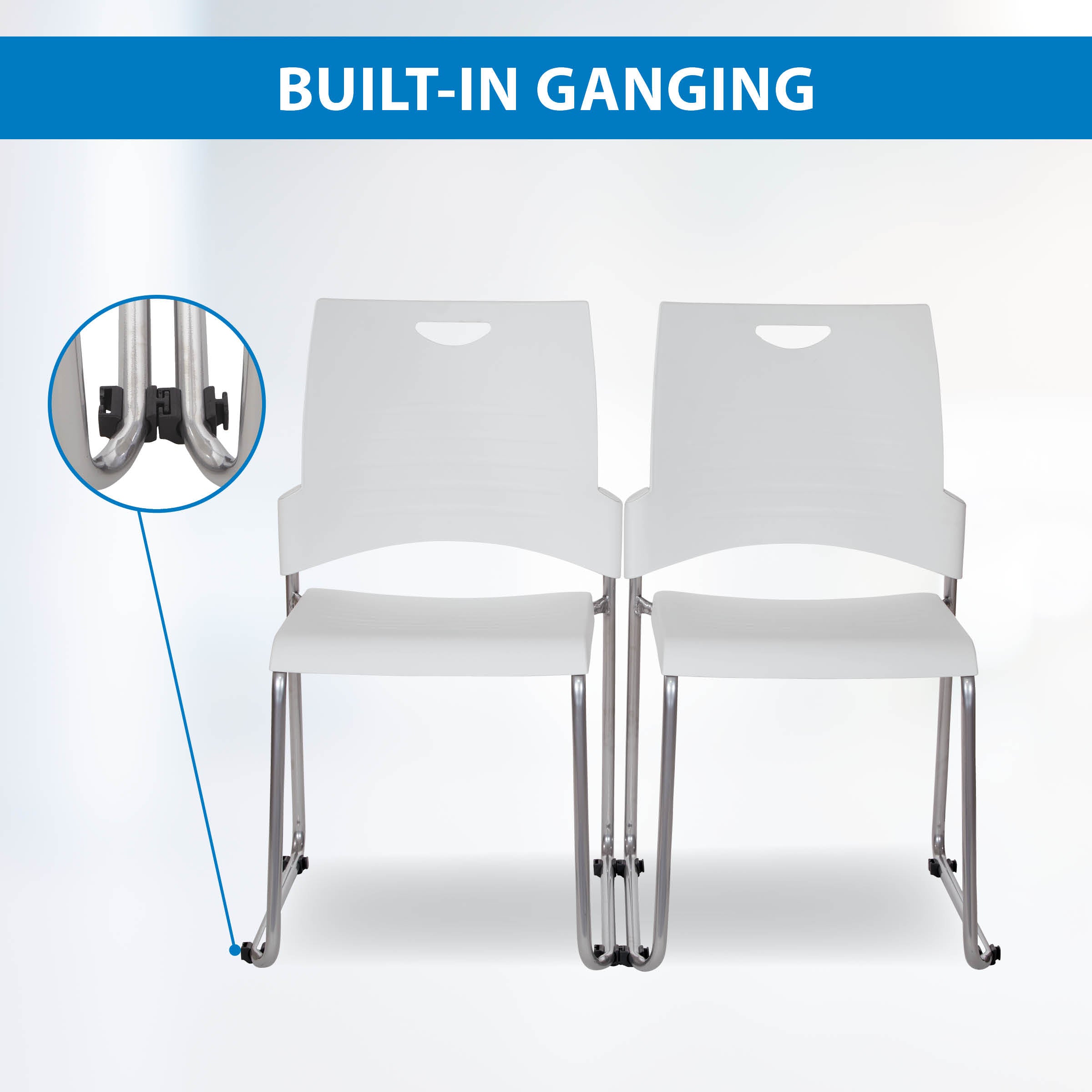 Sled Base Leg Stack Chair