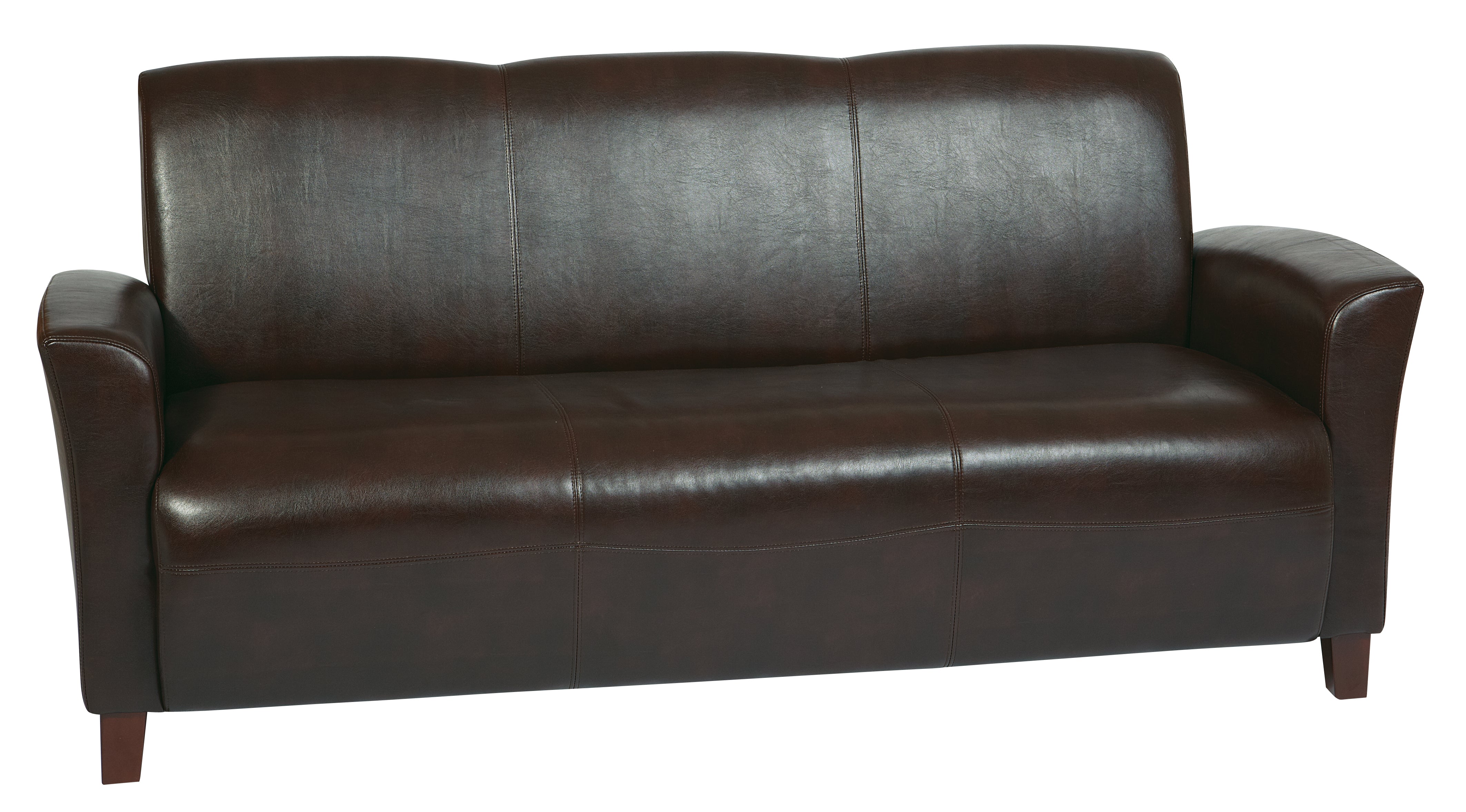 Mocha Bonded Leather Sofa