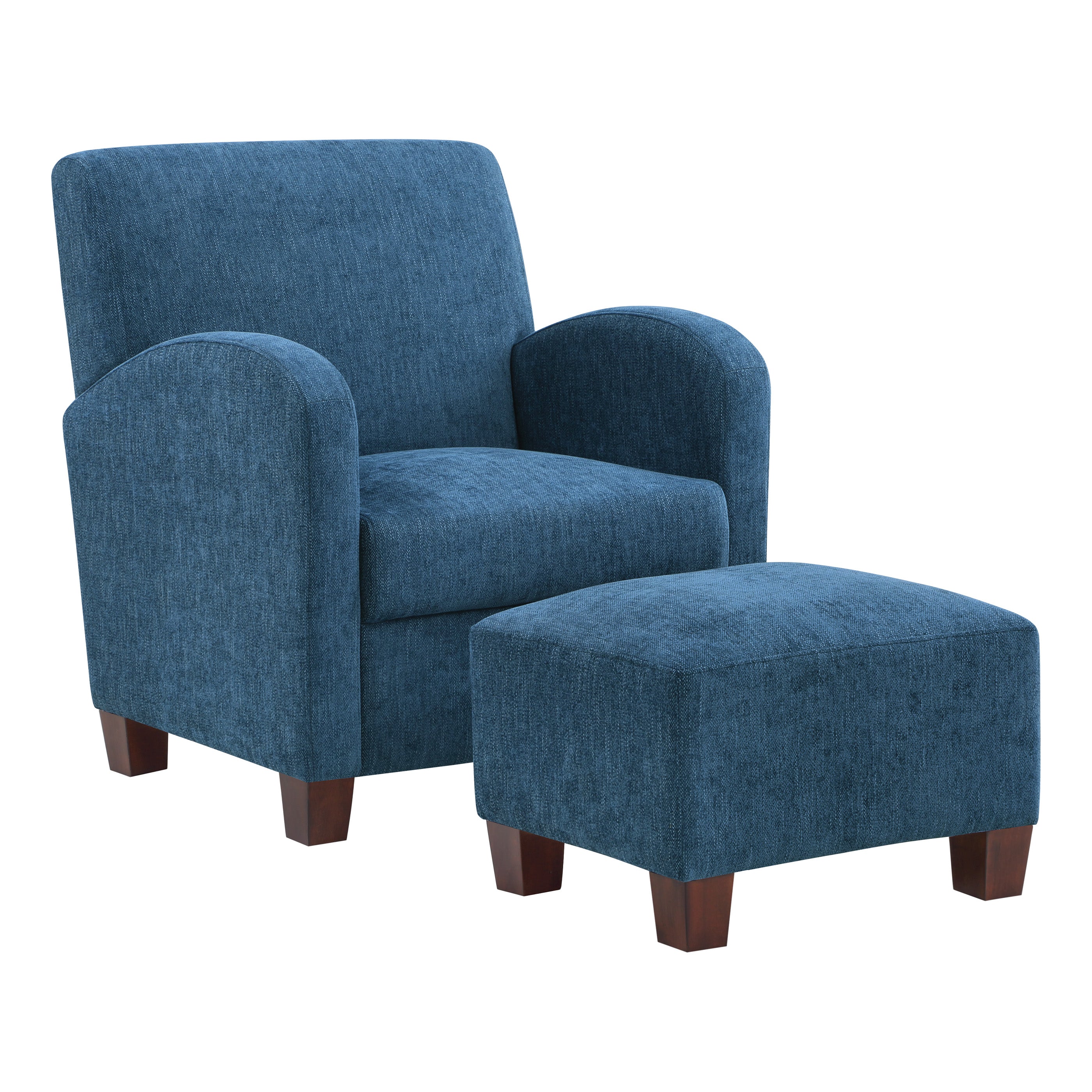 Aiden Chair & Ottoman Herringbone