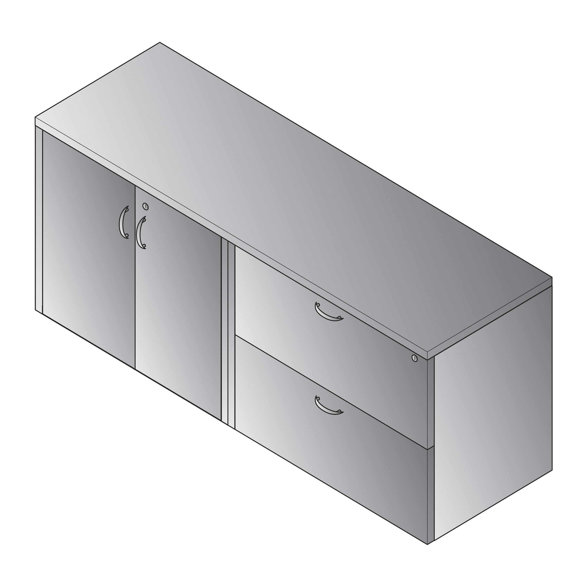 Napa Combo Credenza 71" x 23"