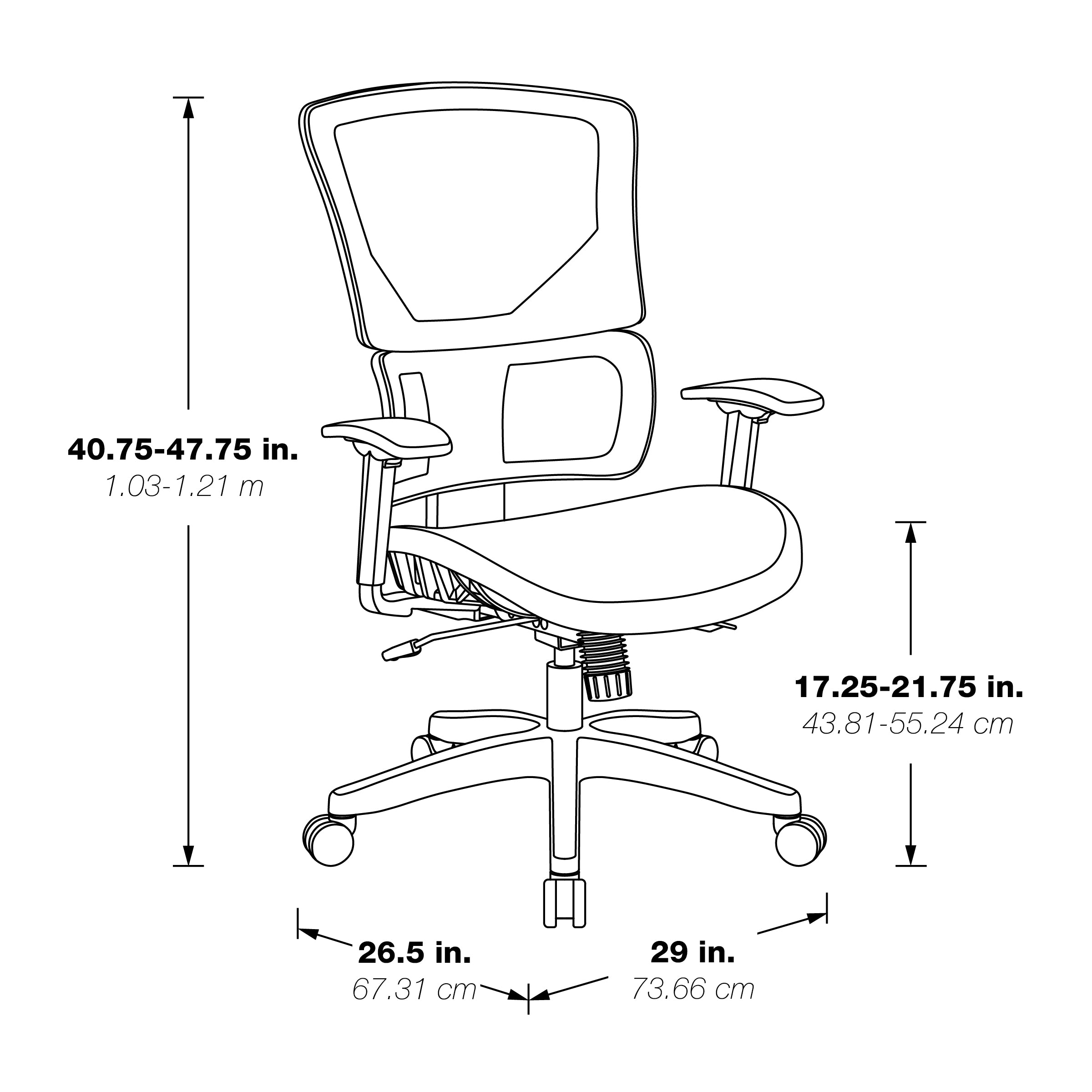 Vertical Matrix Seat & Back Manager's Chair