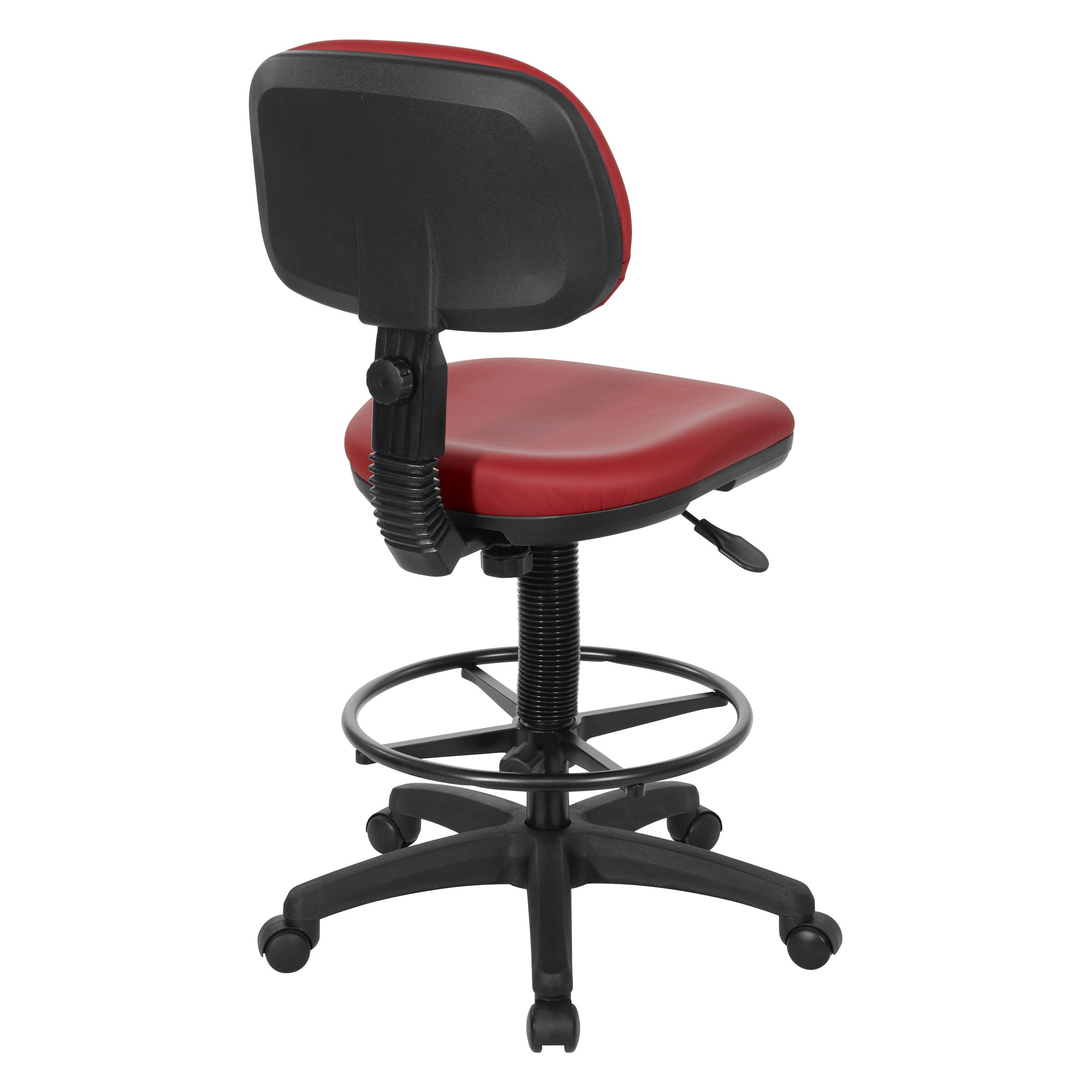 Sculptured Seat and Back Custom Dillon Fabric Drafting Chair