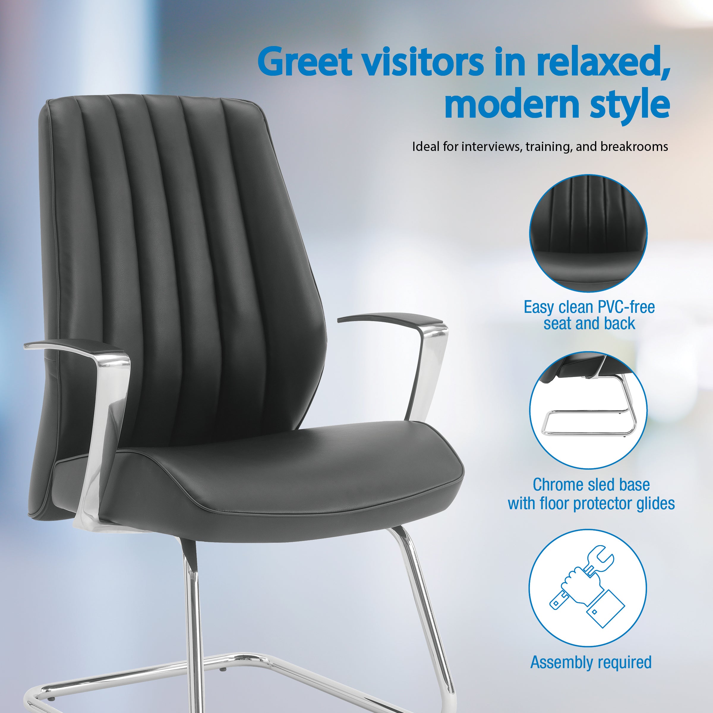 Sled Base Visitor Chair
