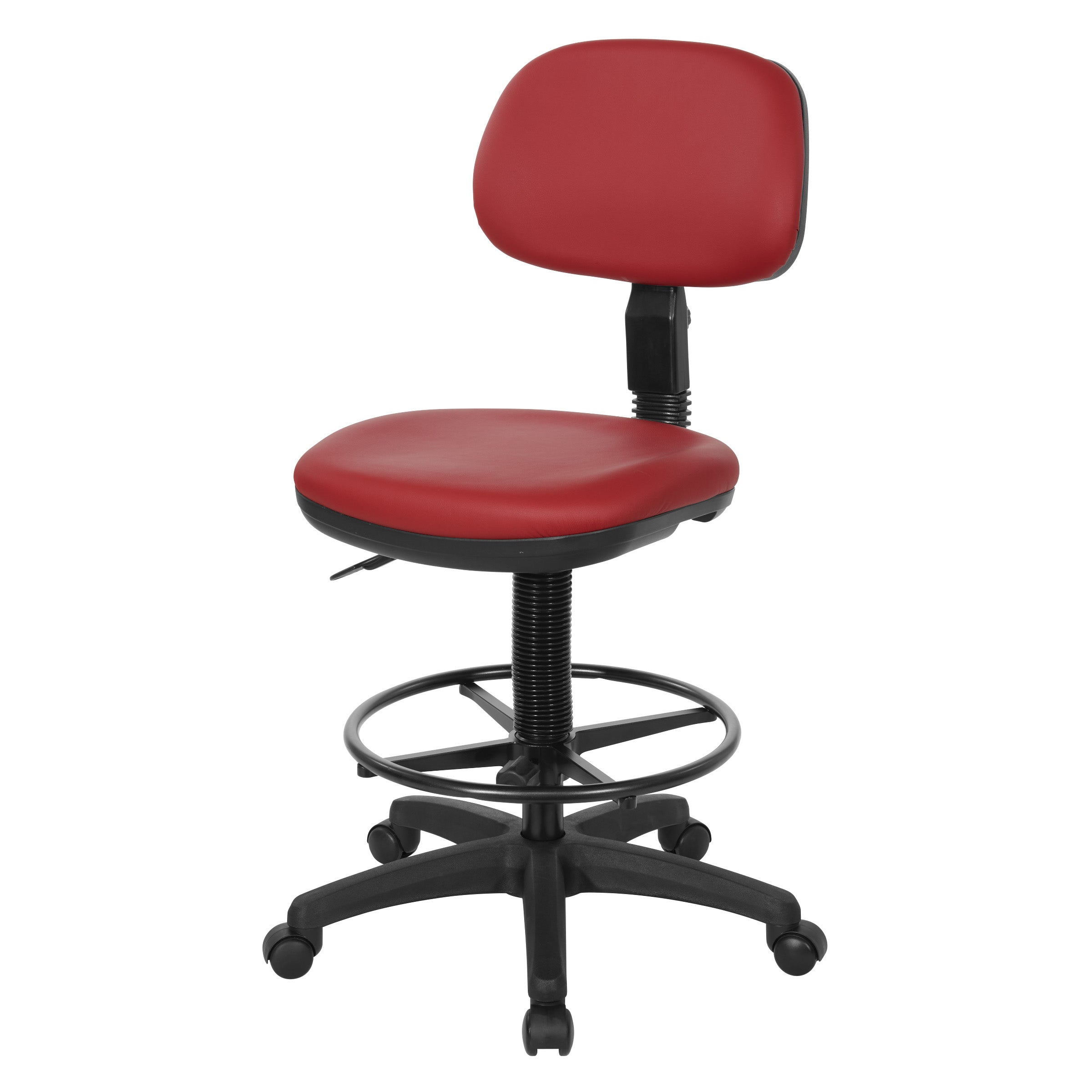 Sculptured Seat and Back Custom Dillon Fabric Drafting Chair
