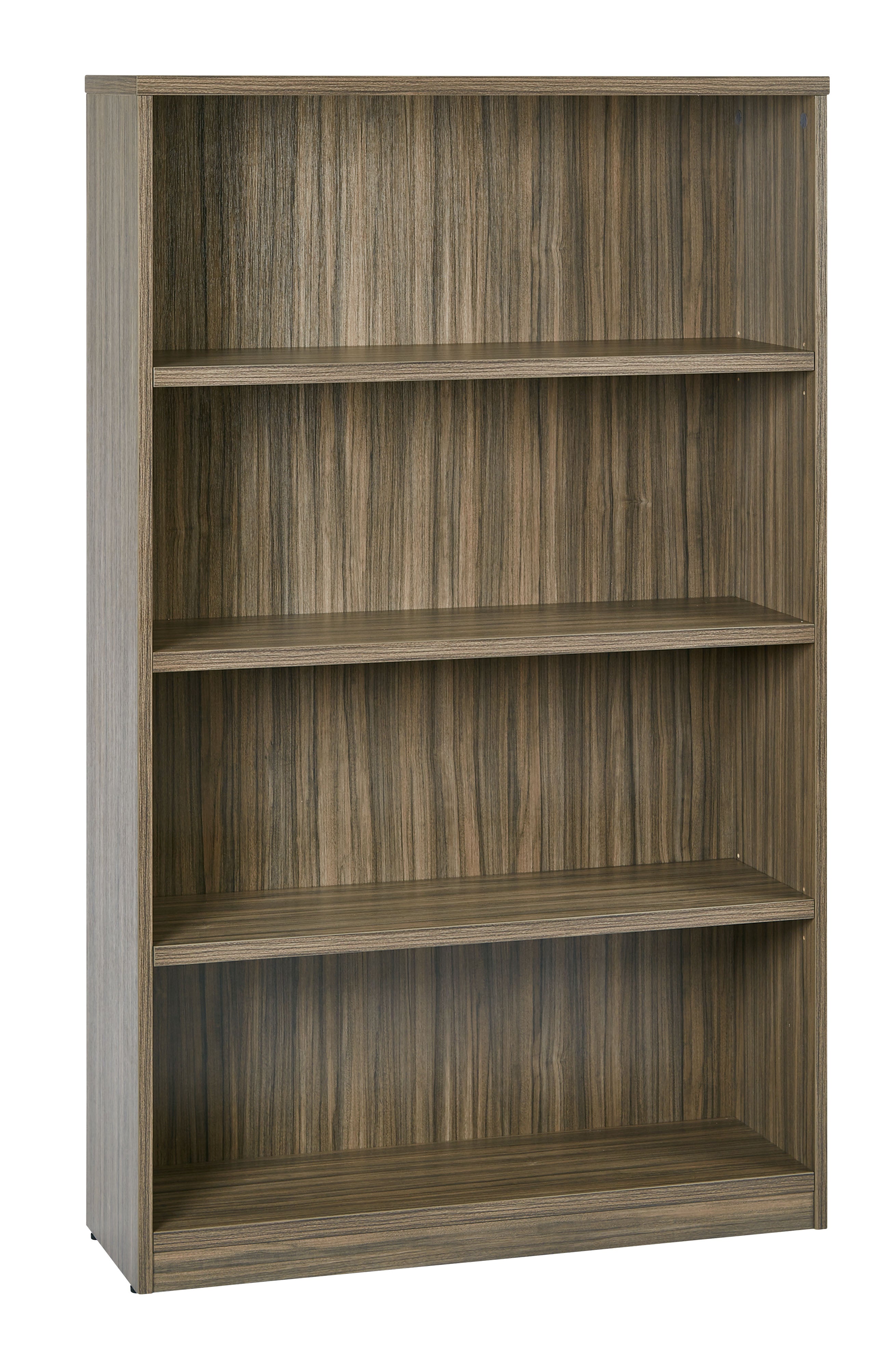 36Wx12Dx60H 4-Shelf Bookcase with 1" Thick Shelves -