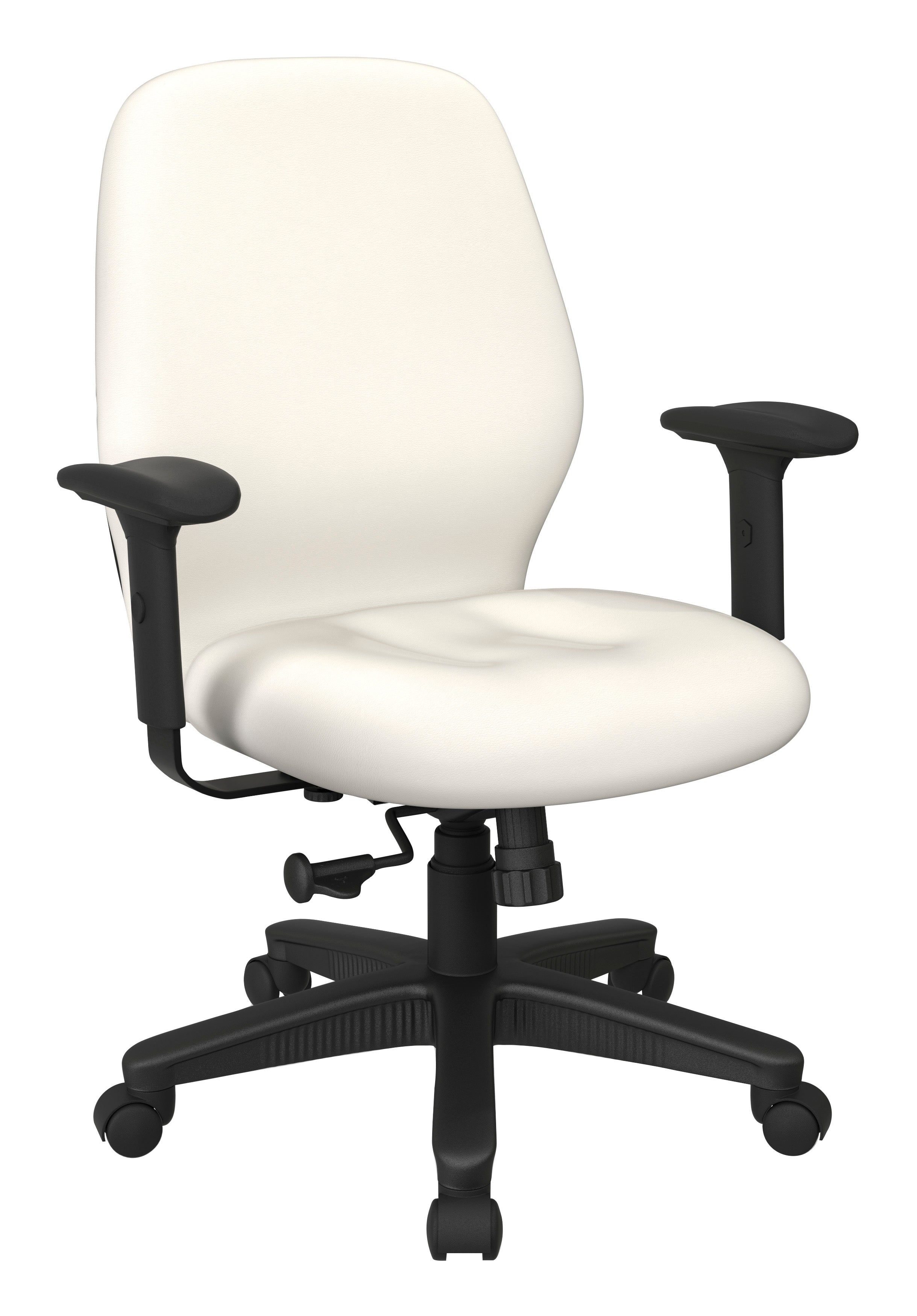 Mid Back 2-to-1 synchro Tilt Chair with 2 -Way Adjustable Soft padded Arms