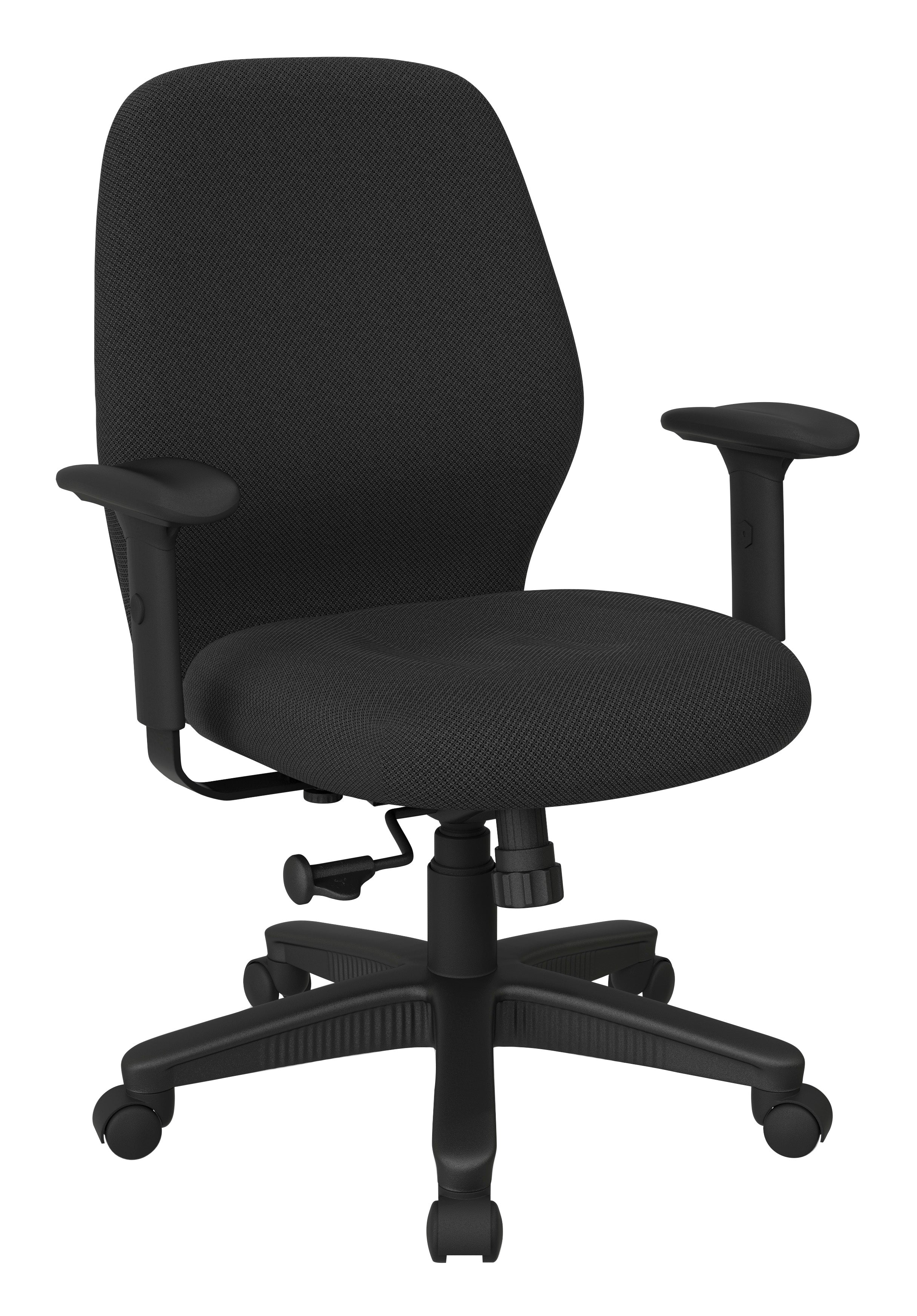 Mid Back 2-to-1 synchro Tilt Chair with 2 -Way Adjustable Soft padded Arms