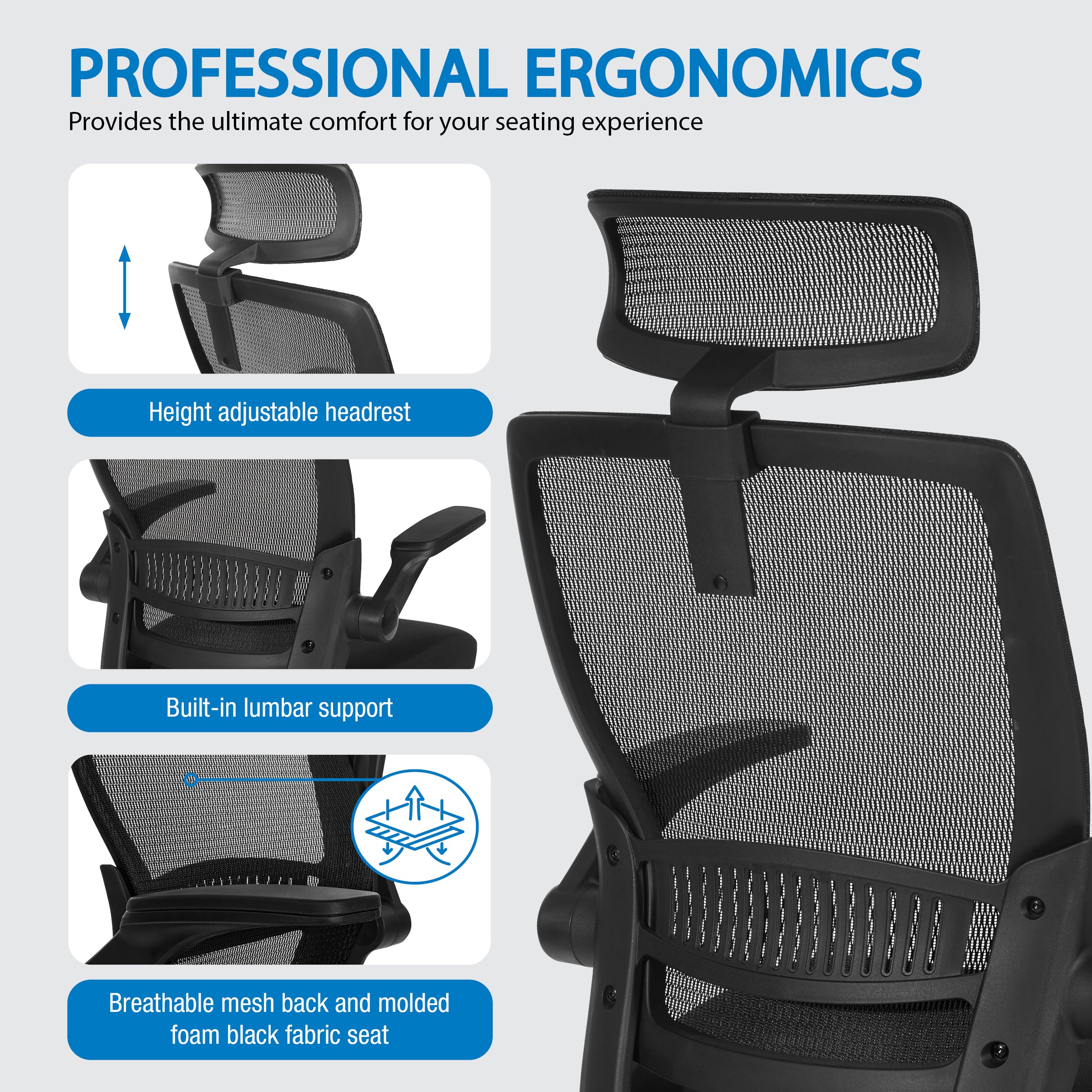 Mesh Back Manager's Chair/Headrest