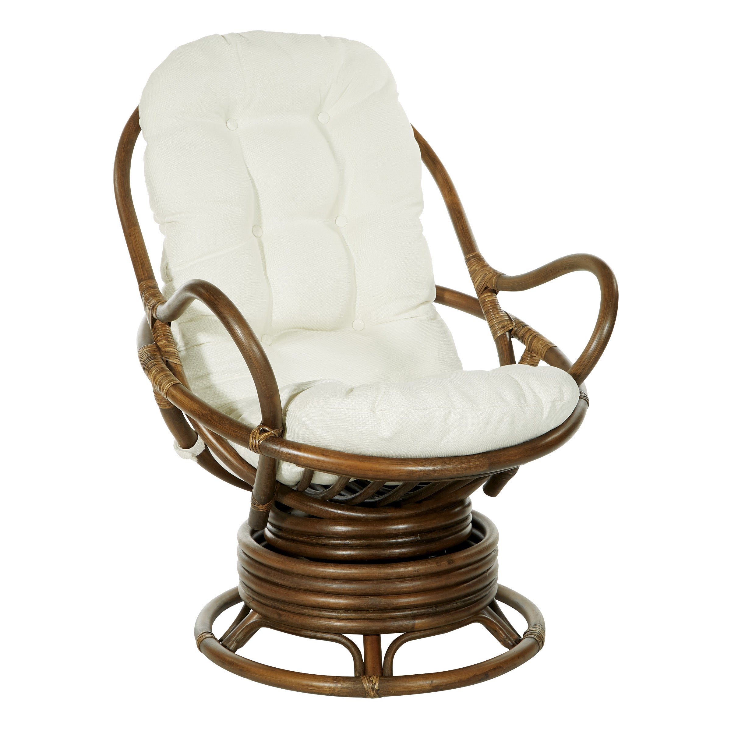 Kauai Rattan Swivel Rocker Chair