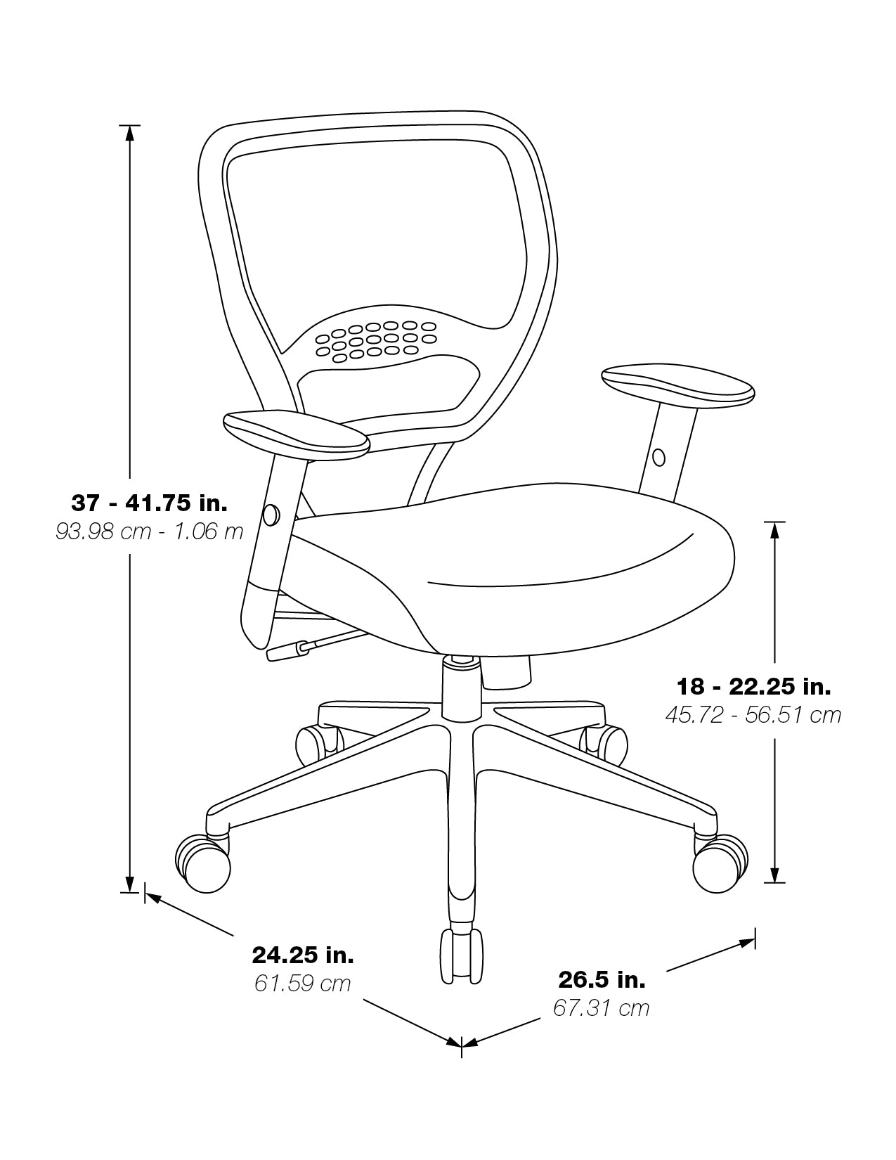 Air Grid® and Mesh Office Chair