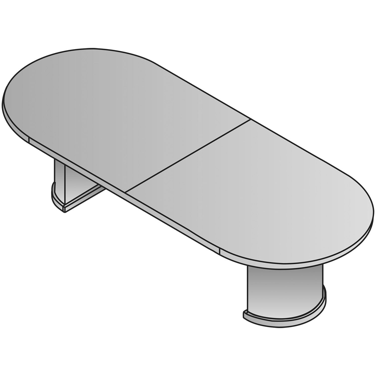 Sonoma 120" Racetrack Table Top