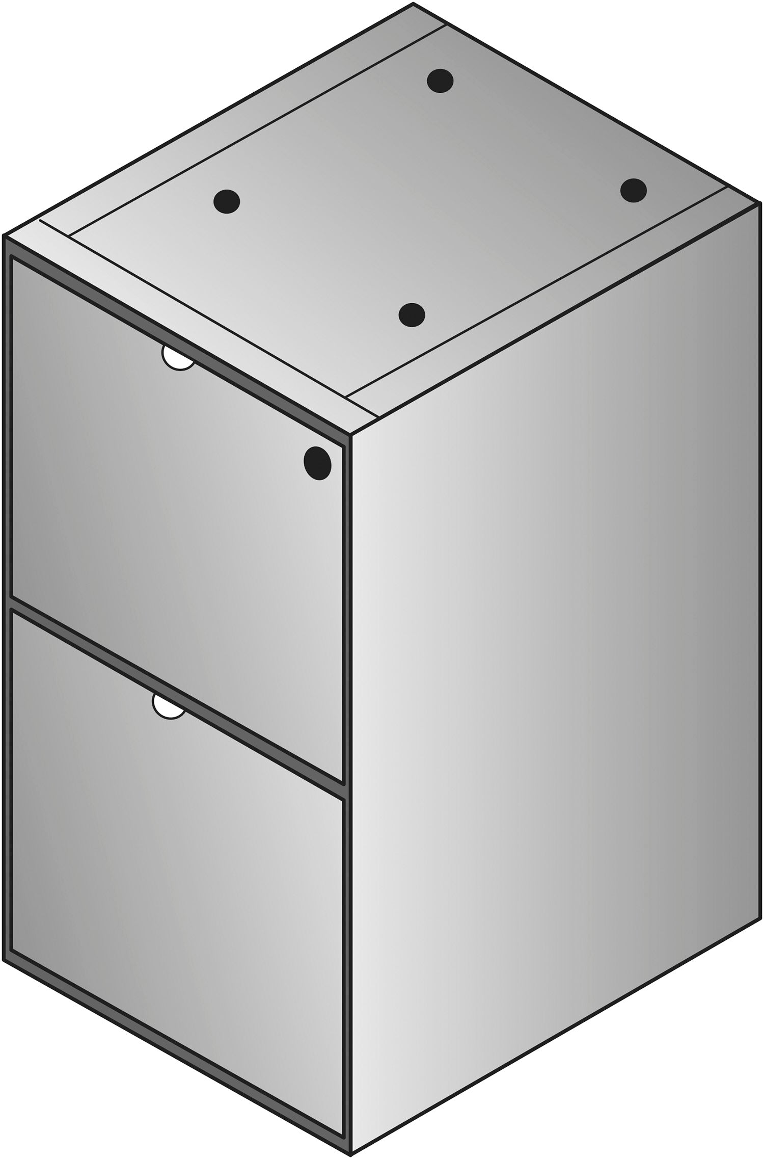 Kenwood File/File Credenza Pedestal