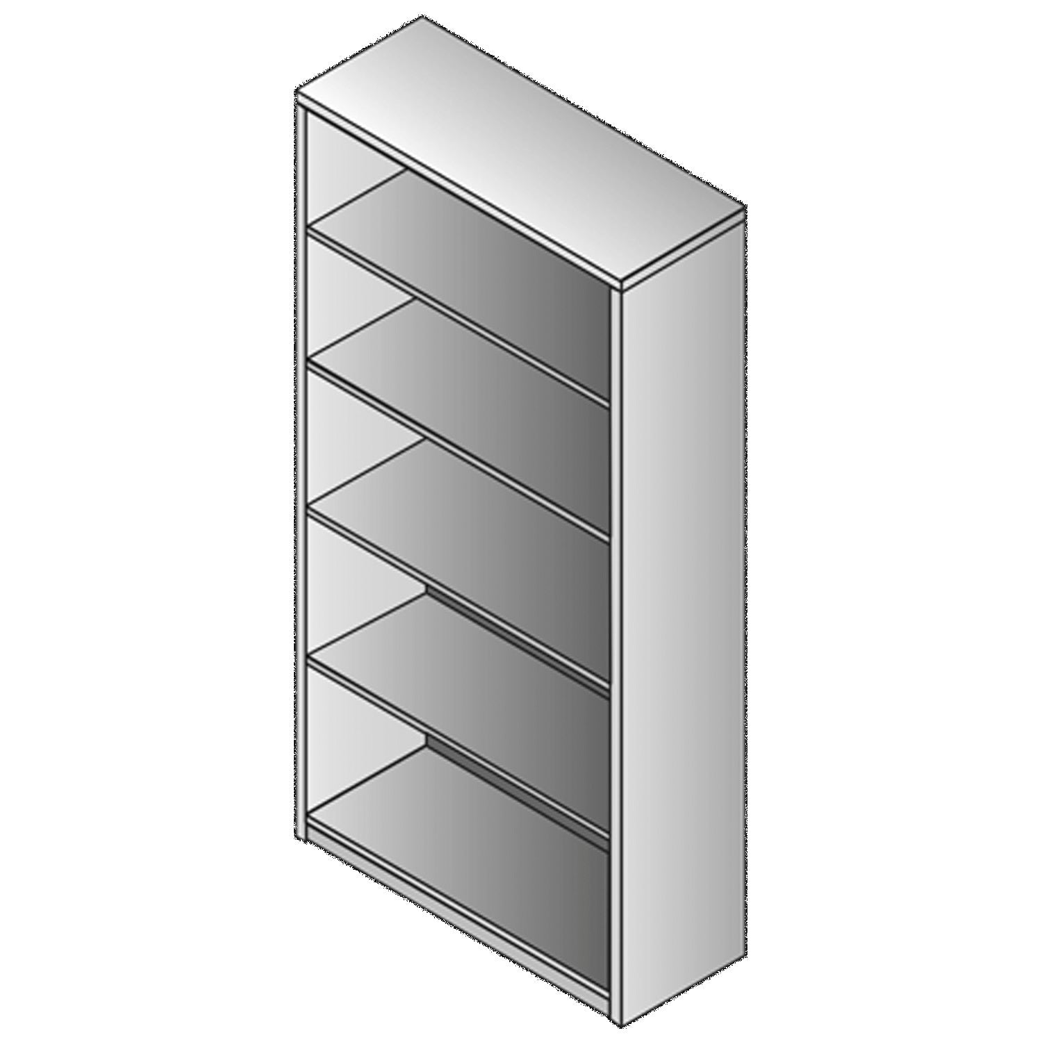 Sonoma 5-Shelf Bookcase, 70"H