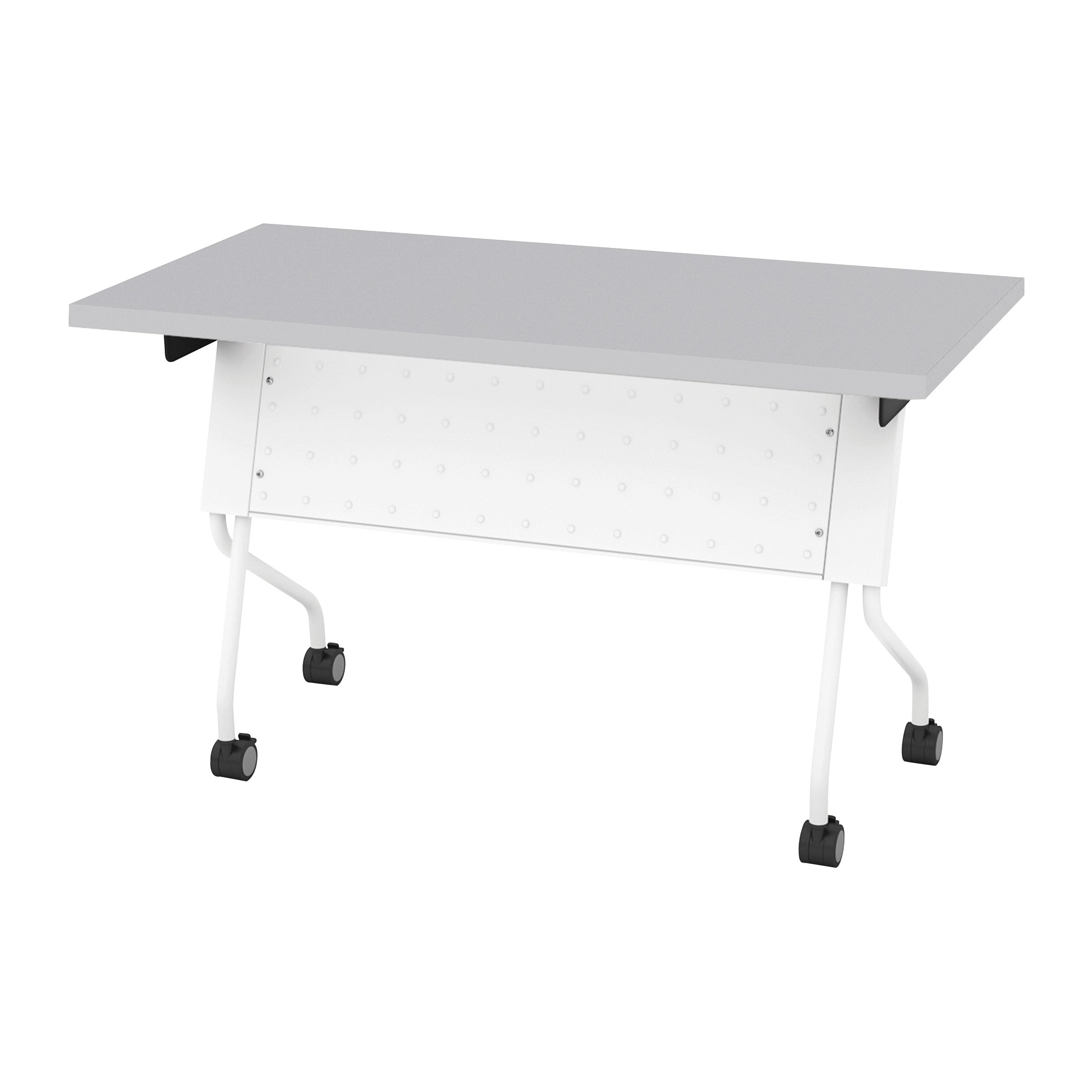 4' White Frame with Grey Top