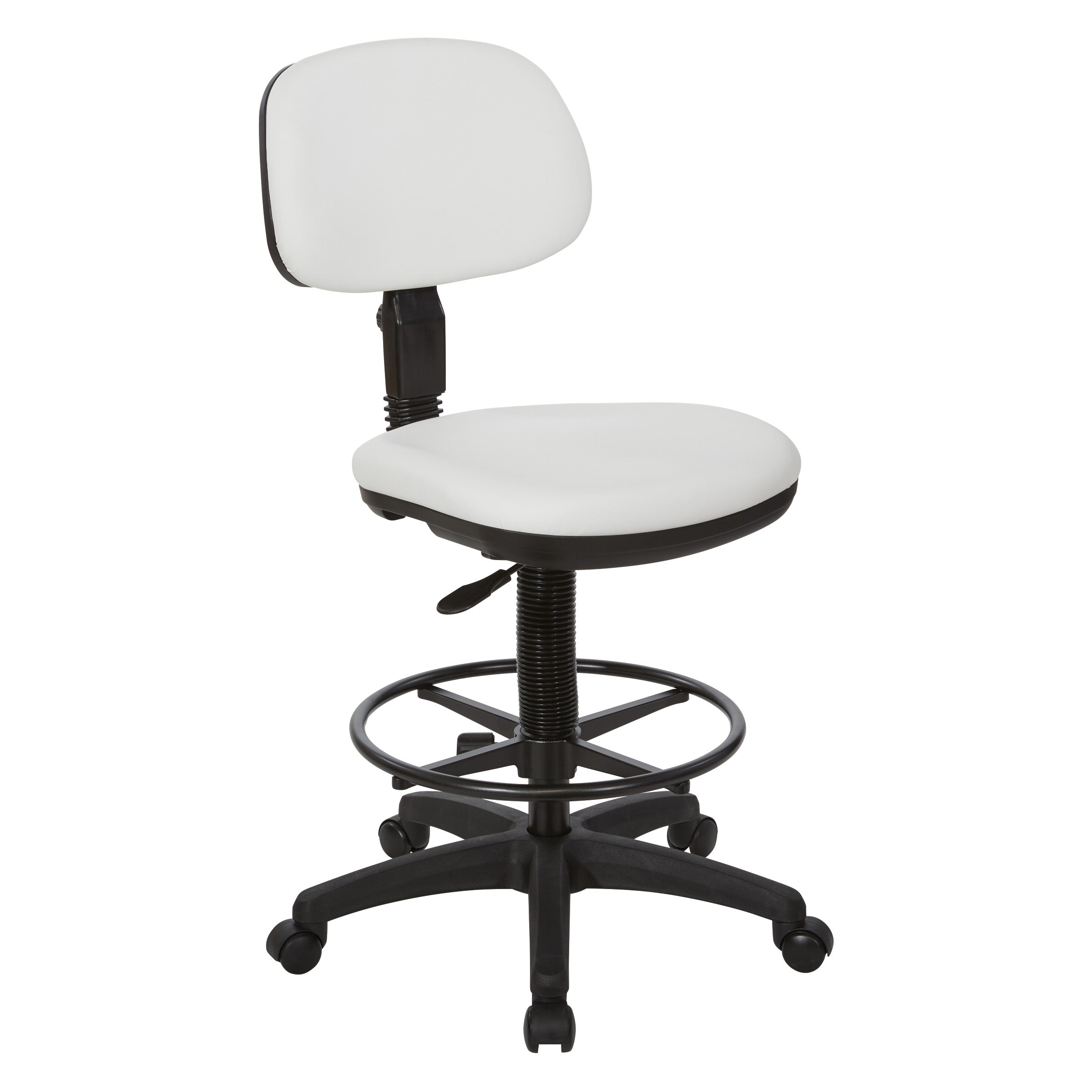 Sculptured Seat and Back Custom Dillon Fabric Drafting Chair