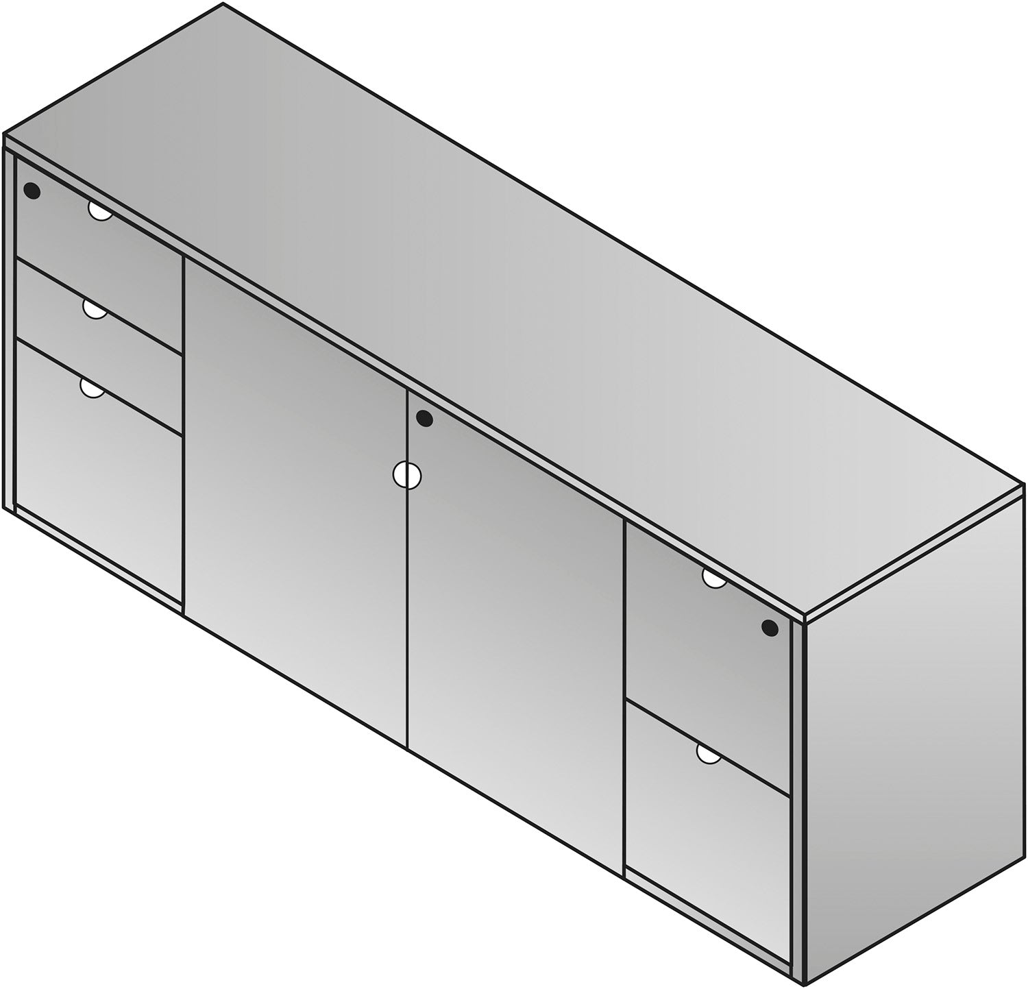 Kenwood Storage Credenza 72”X20”X29”