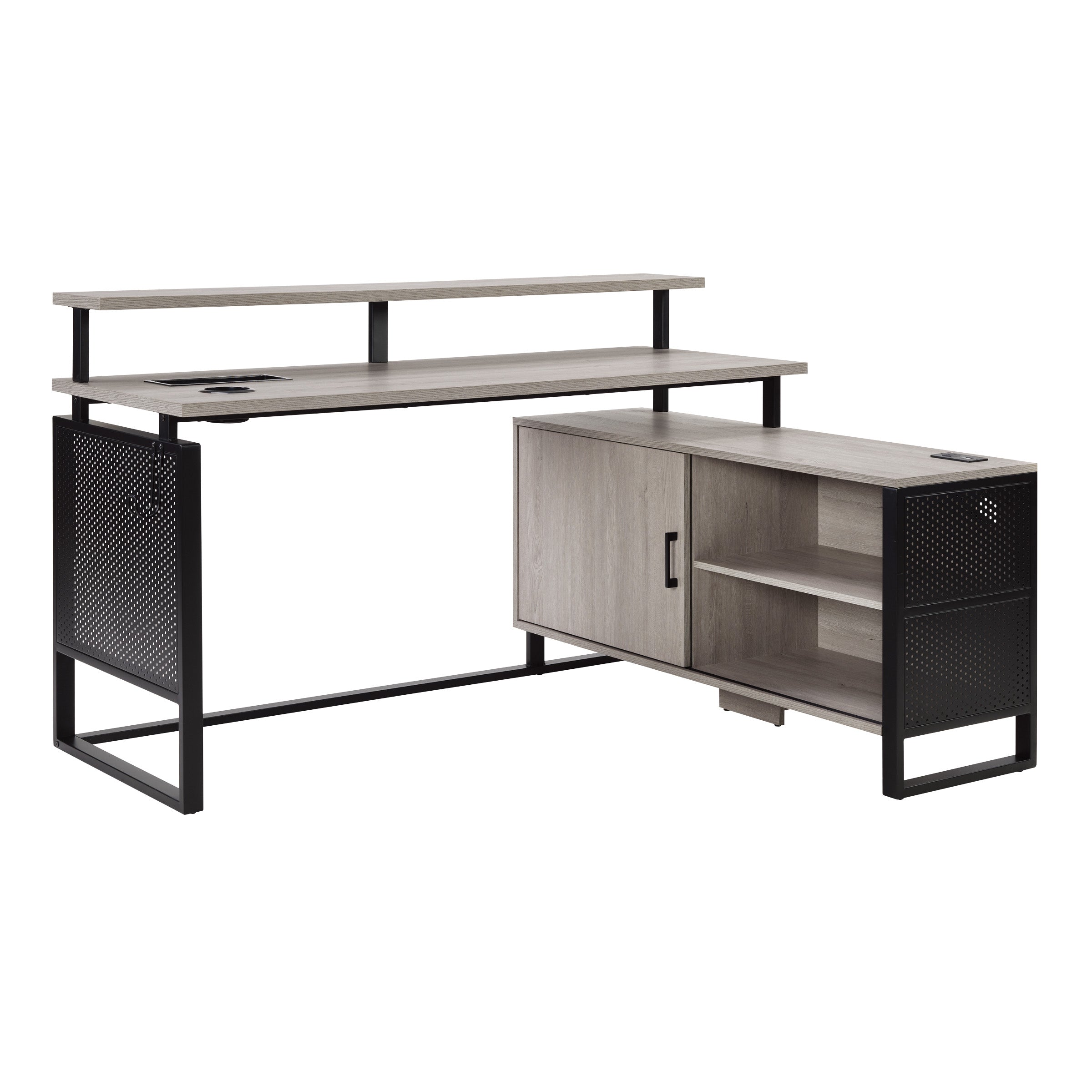 ACE L-Desk with Hutch Shelf