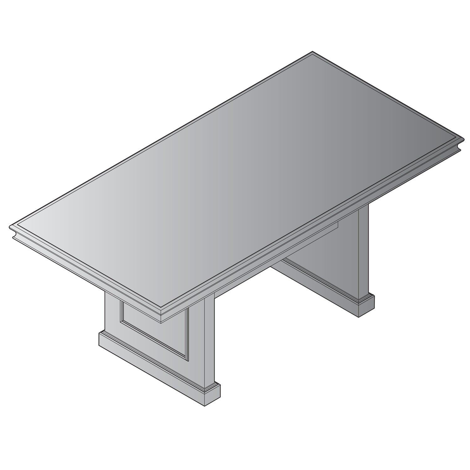 Townsend Rectangular Table 72x36x30H