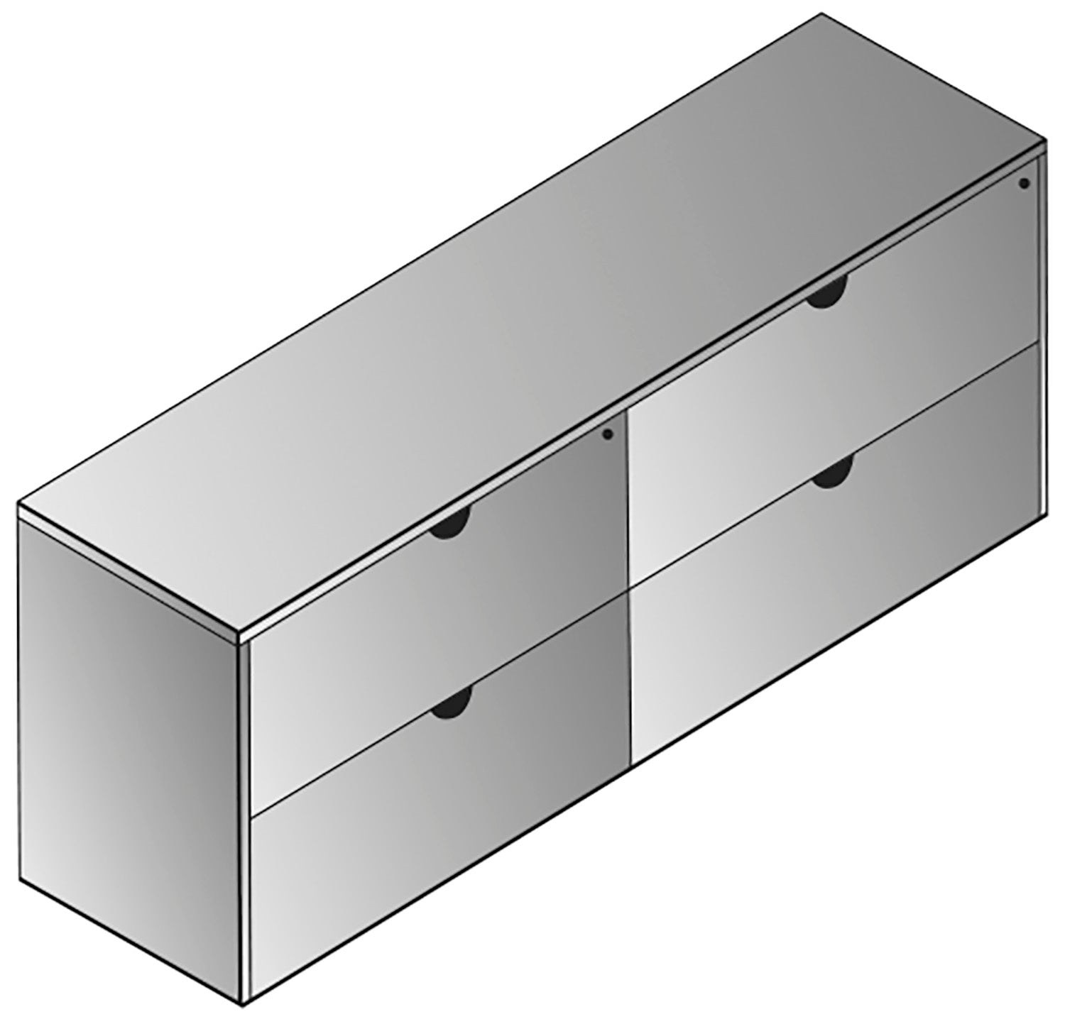 Kenwood Double Lateral File Credenza 72"X20"