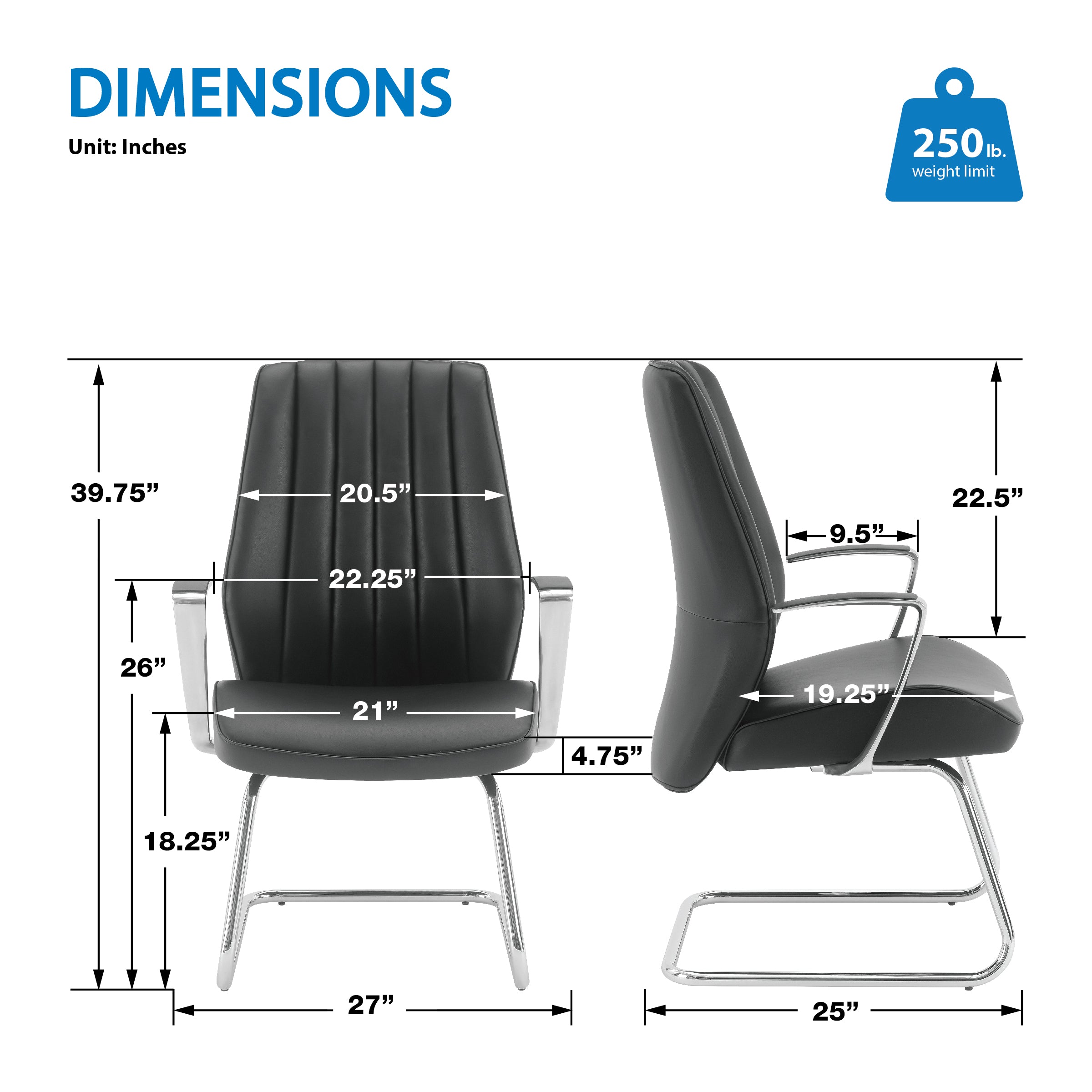Sled Base Visitor Chair