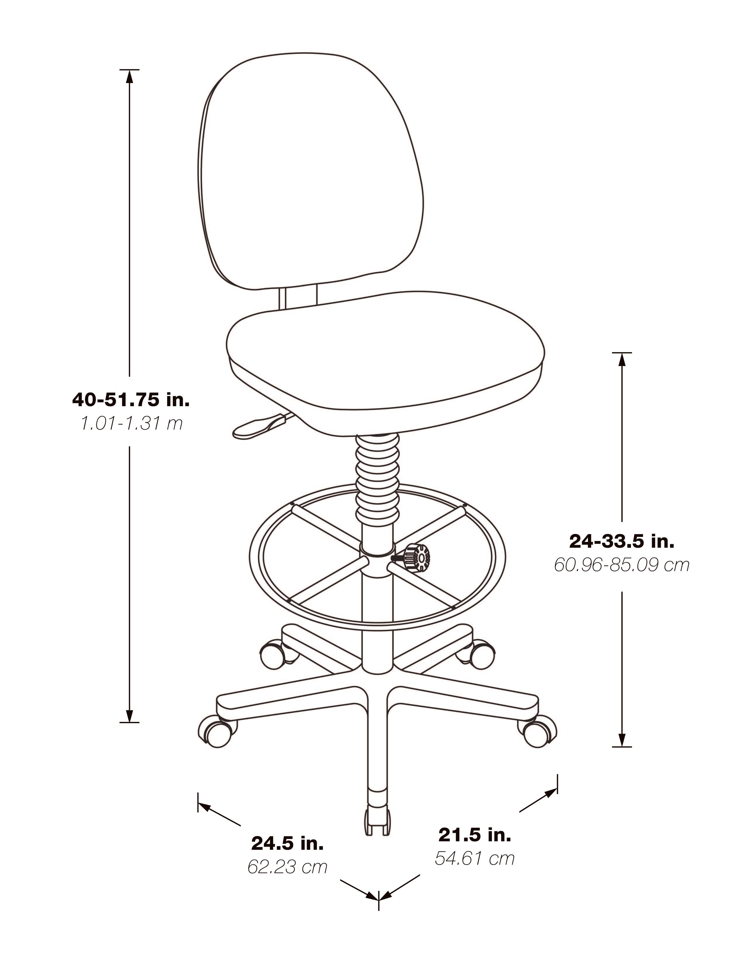 Contemporary Drafting Chair with Flex Back