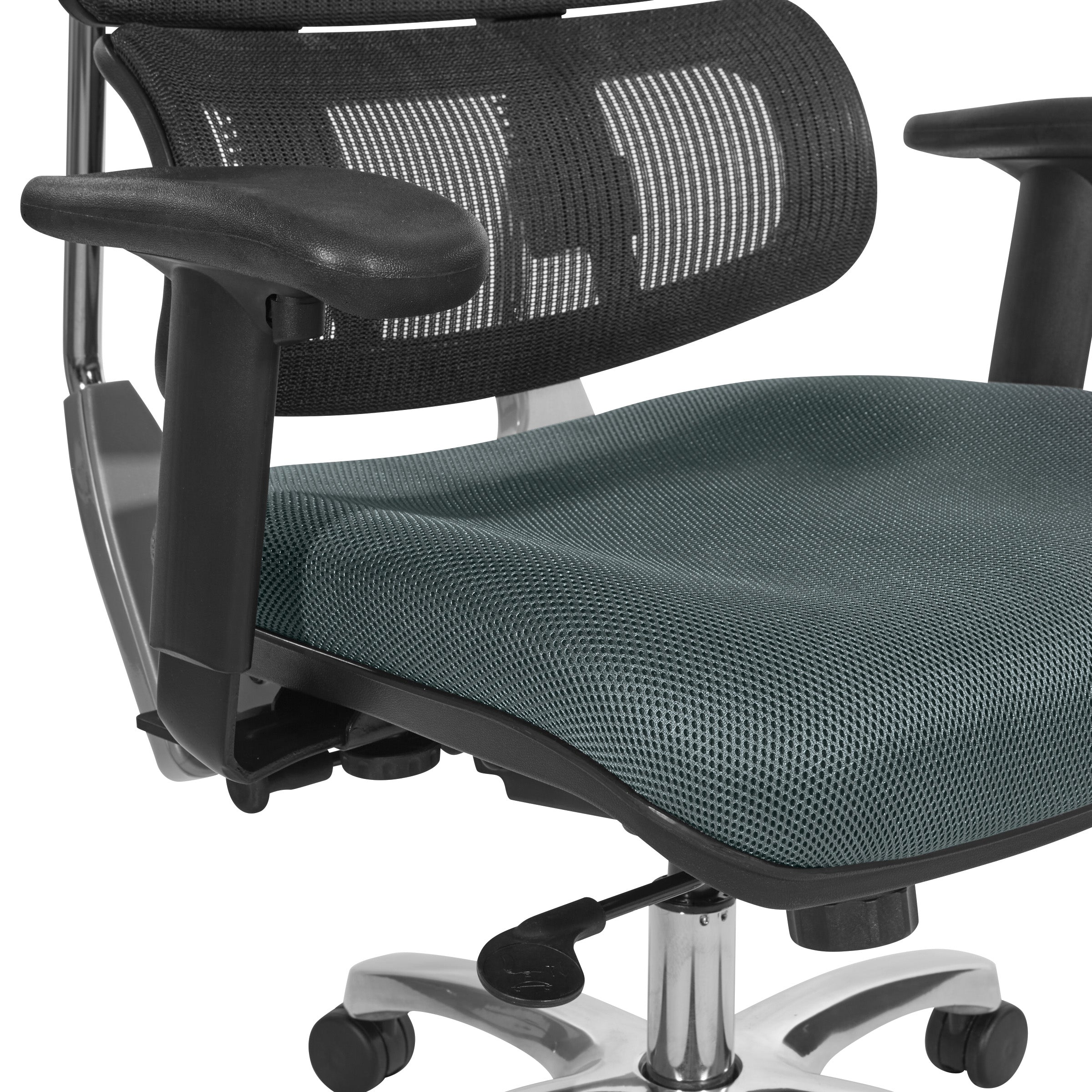 Vertical Black Mesh Back Chair