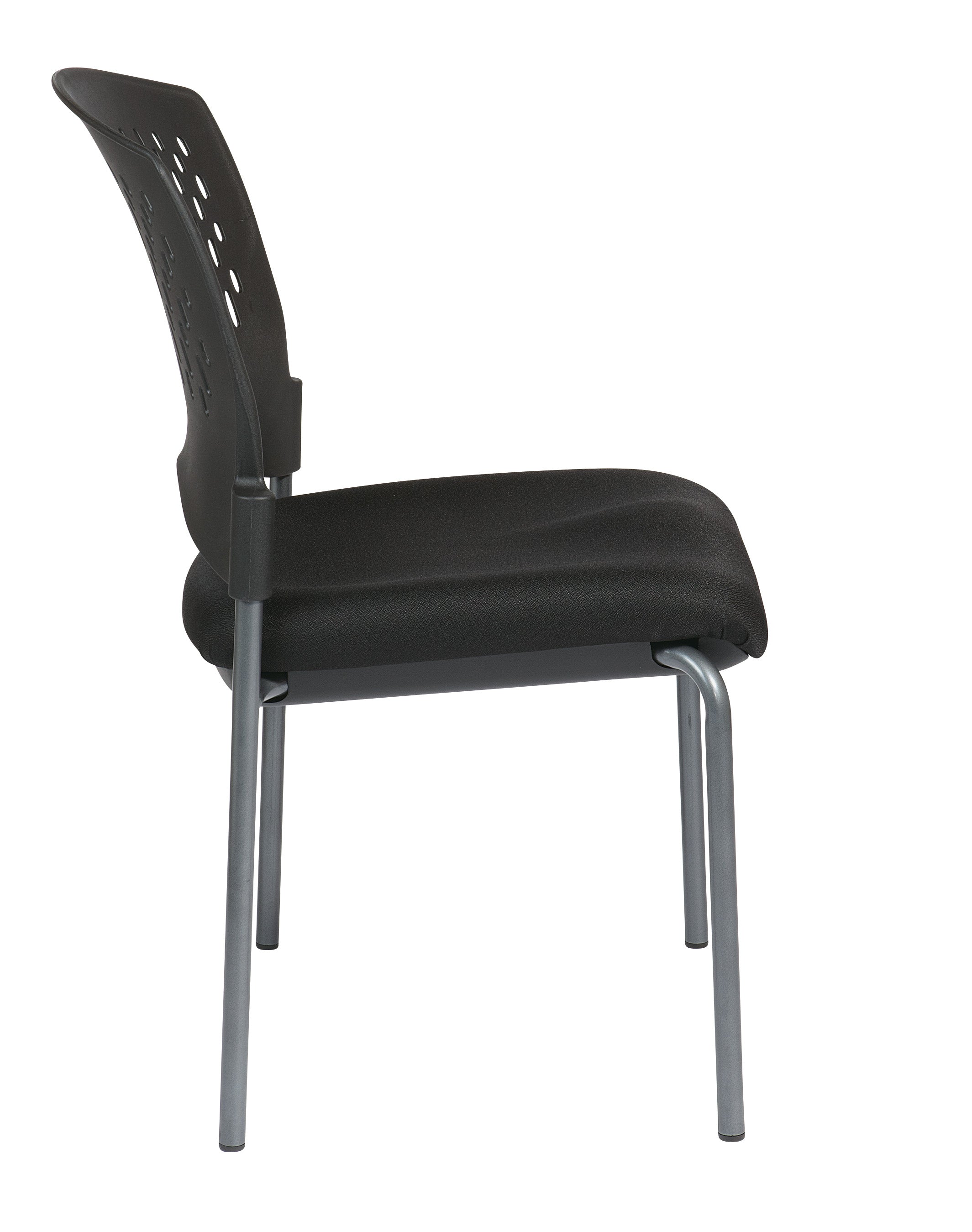 Titanium Finish Armless Visitors Ch