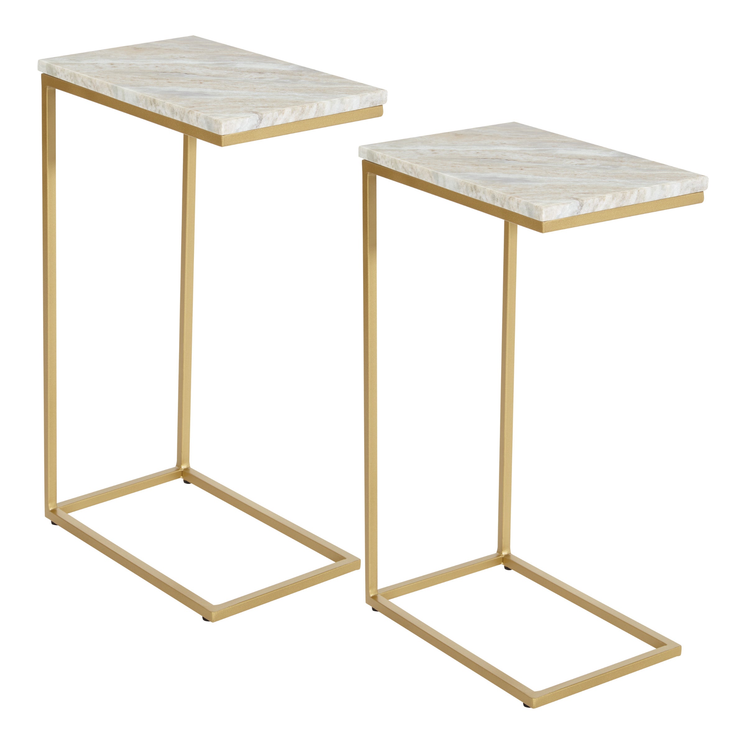 Solid Marble Top C-Table