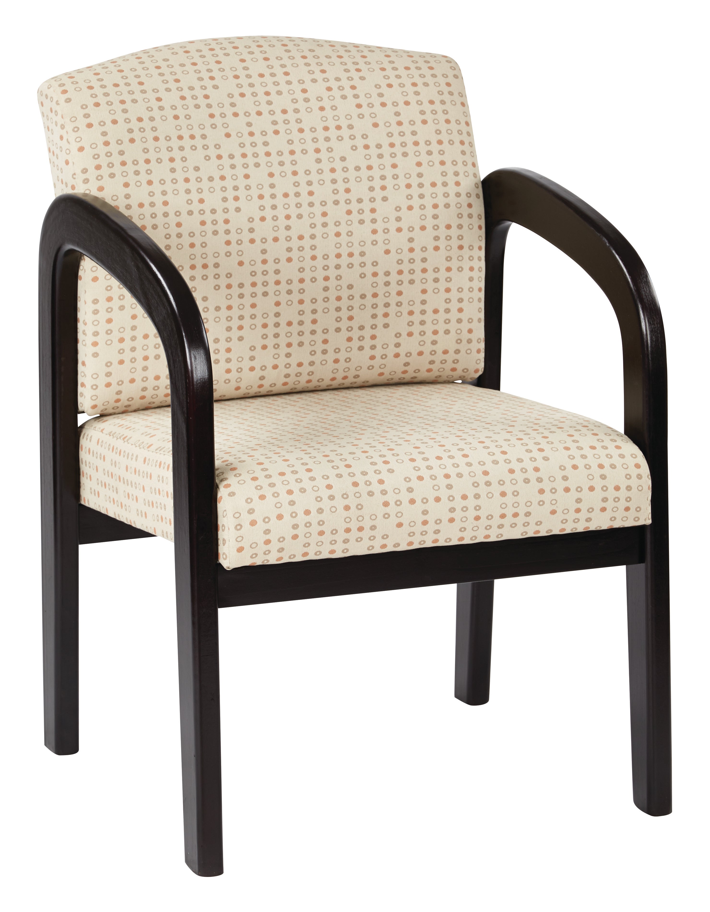 Espresso Finish Wood Visitor Chair