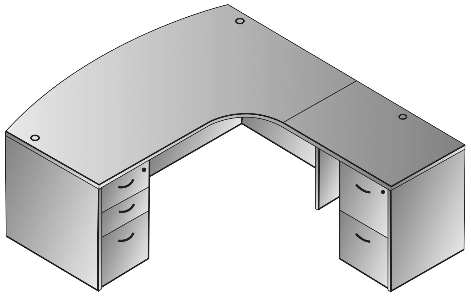 Napa Left L Shape W/Curved Corner 71"X83"