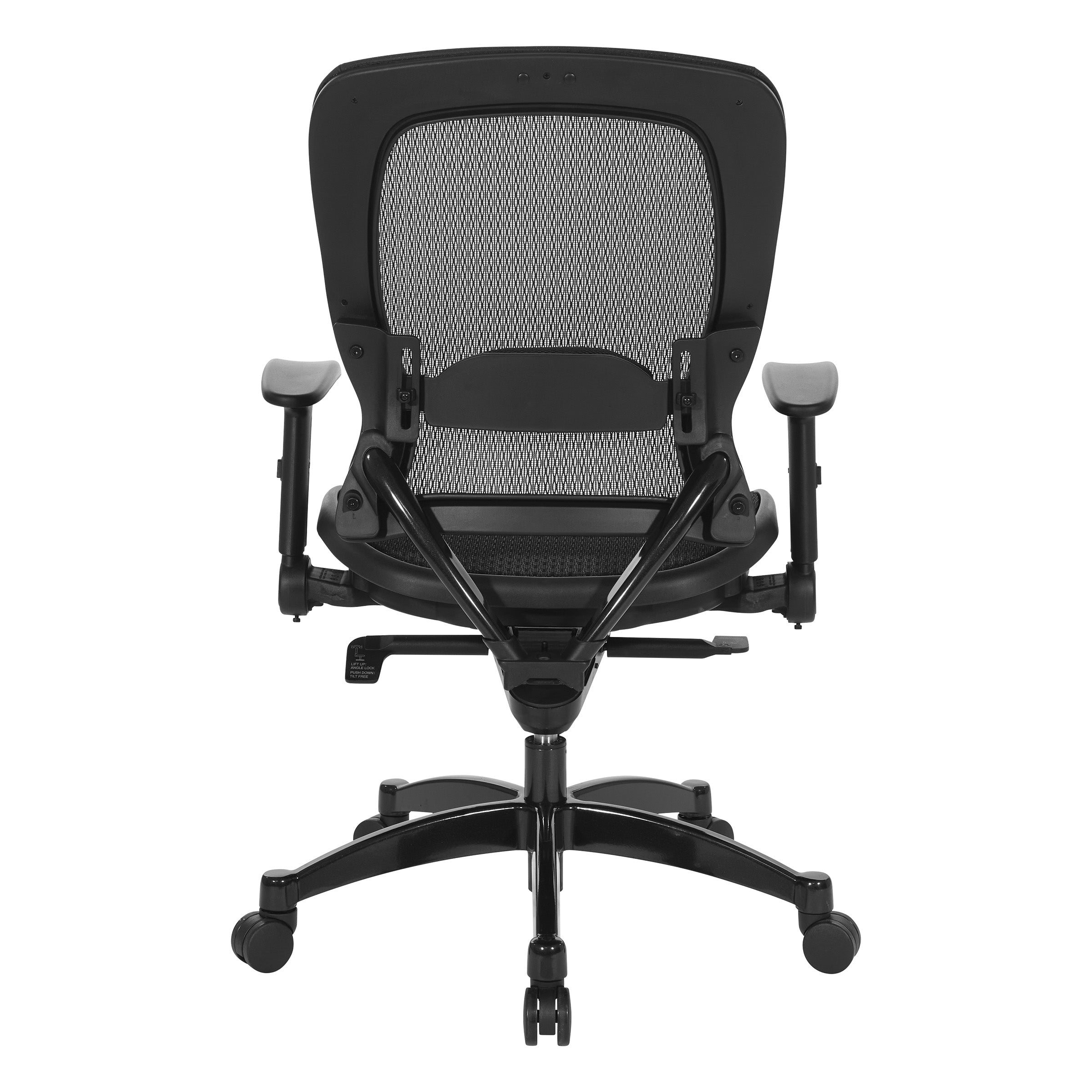 Manager's Black Breathable Mesh