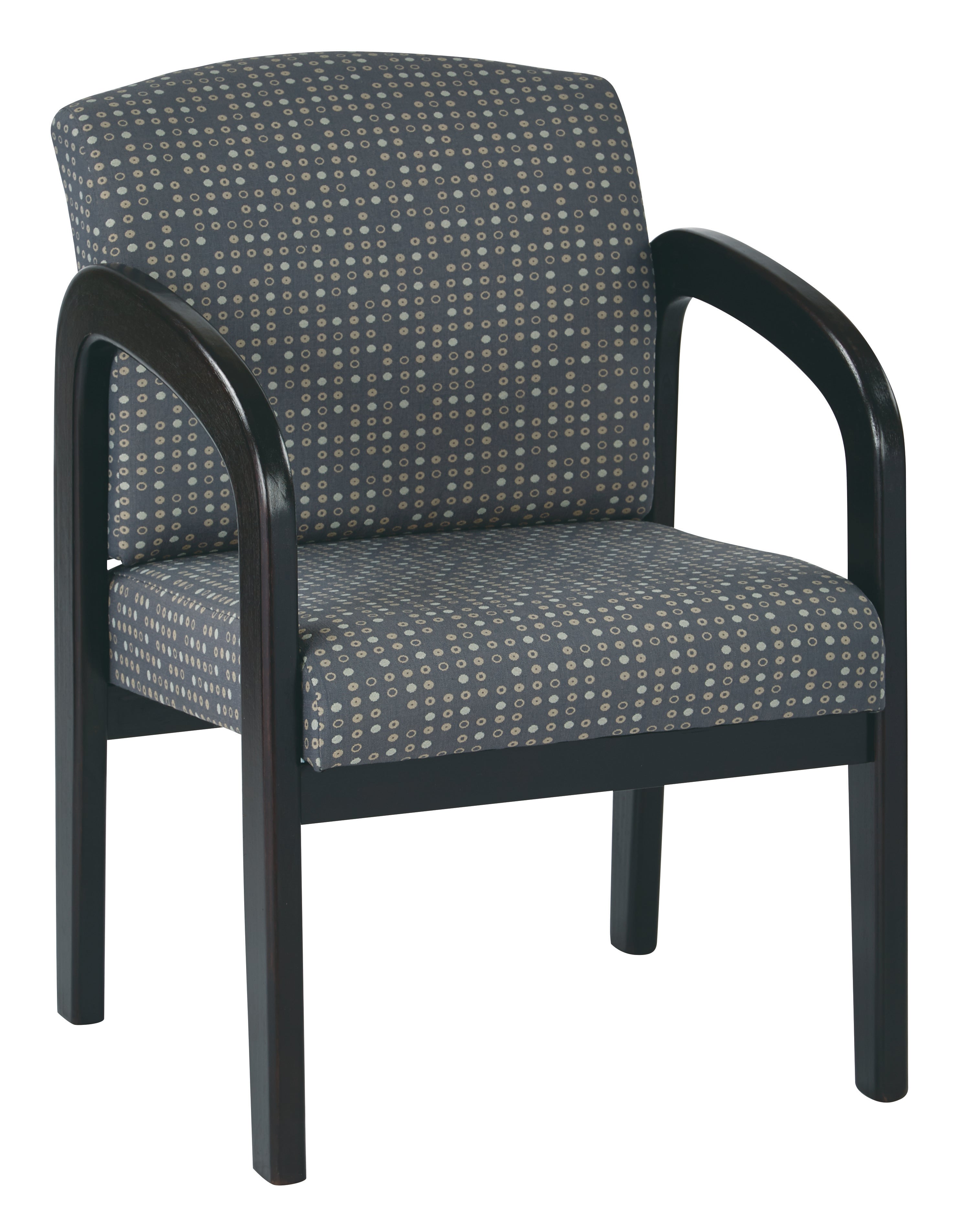 Espresso Finish Wood Visitor Chair