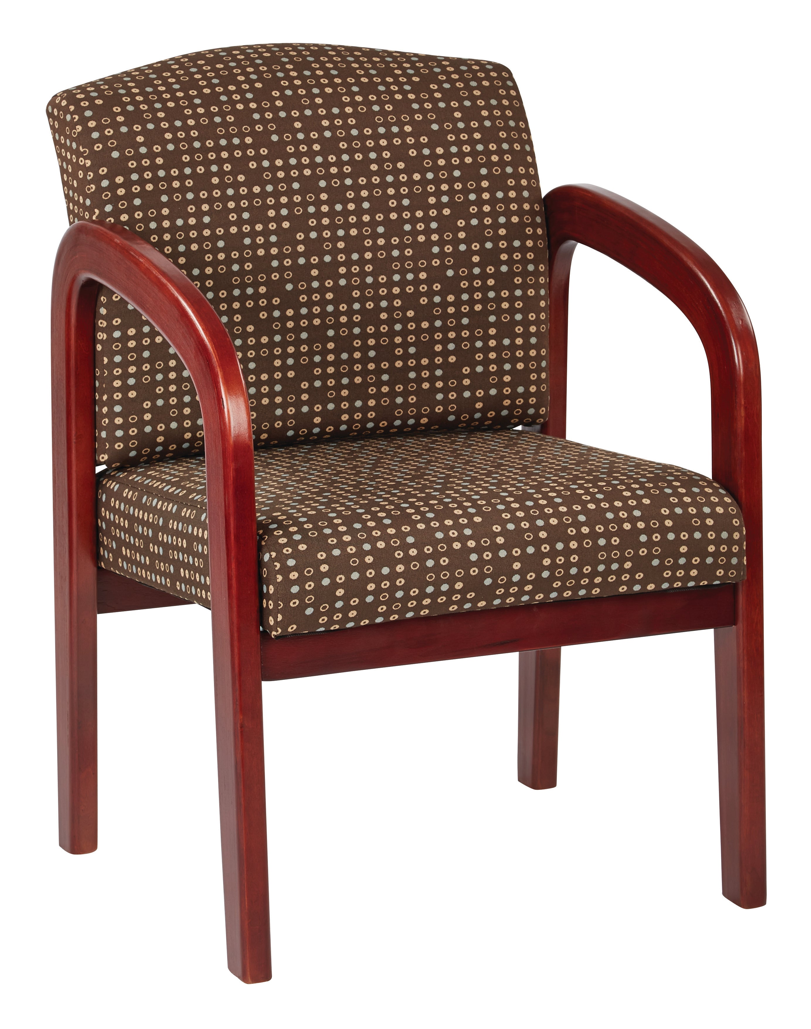 Cherry Finish Wood Visitor Chair