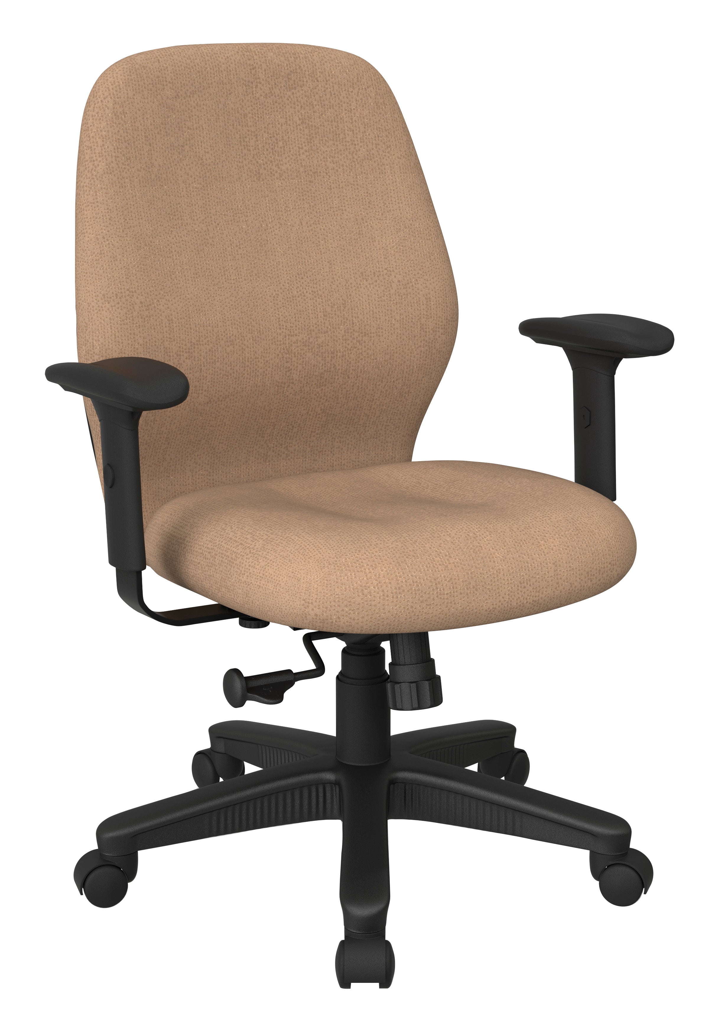 Mid Back 2-to-1 synchro Tilt Chair with 2 -Way Adjustable Soft padded Arms