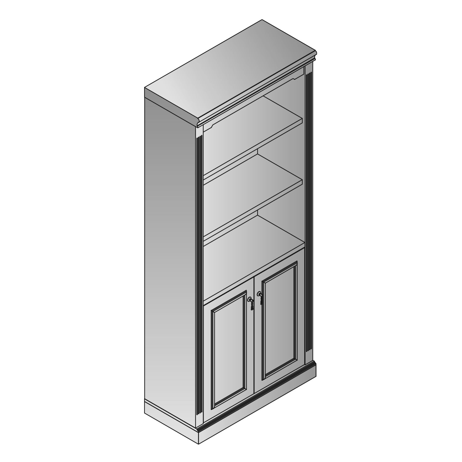Townsend Wall Unit and Bookcase