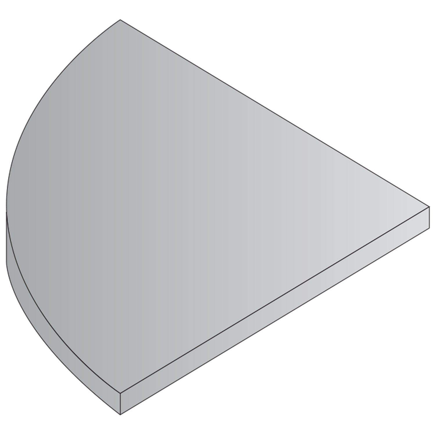Pace Tables Quarter Round Top 24”X 24”