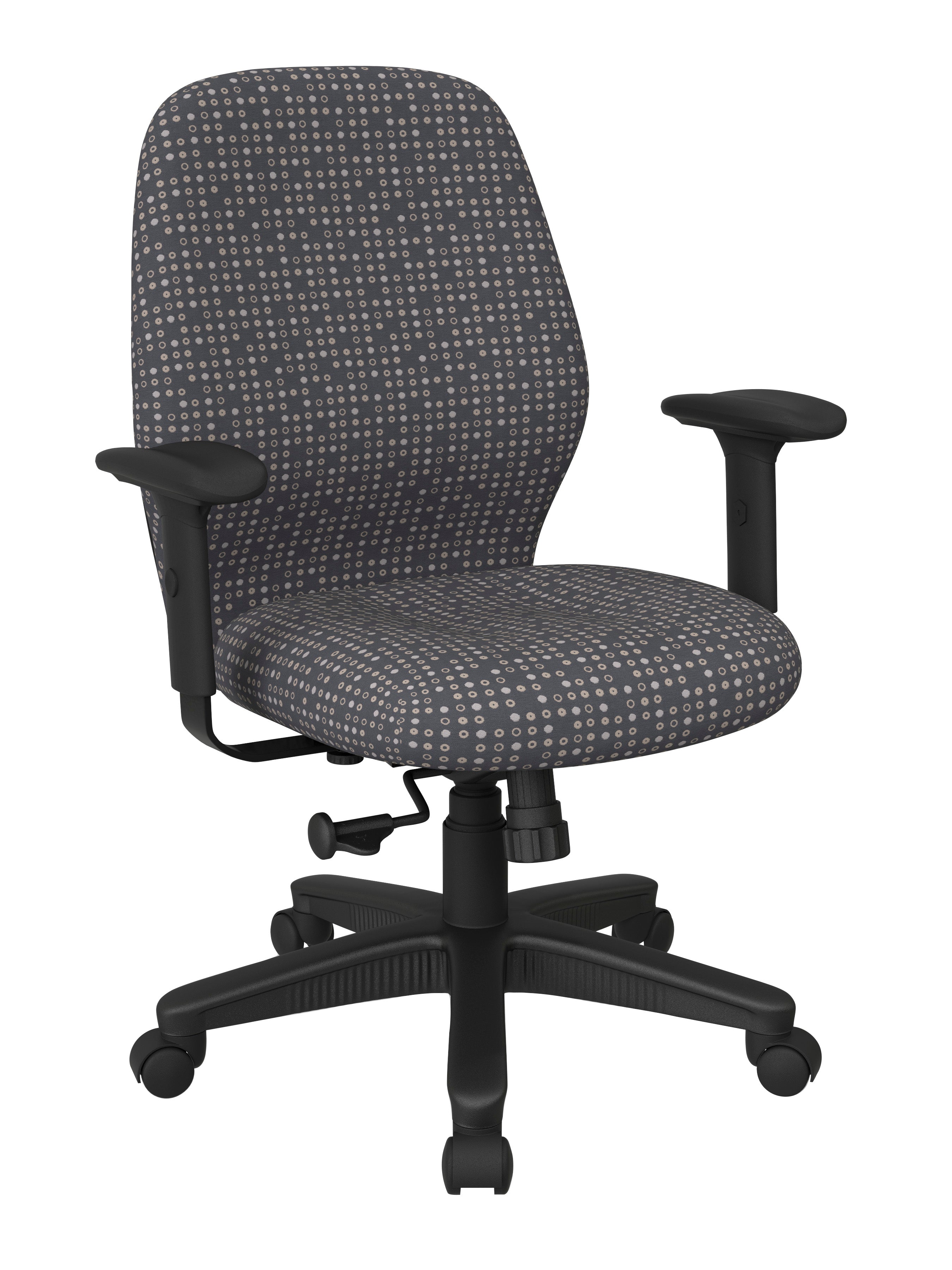 Mid Back 2-to-1 synchro Tilt Chair with 2 -Way Adjustable Soft padded Arms