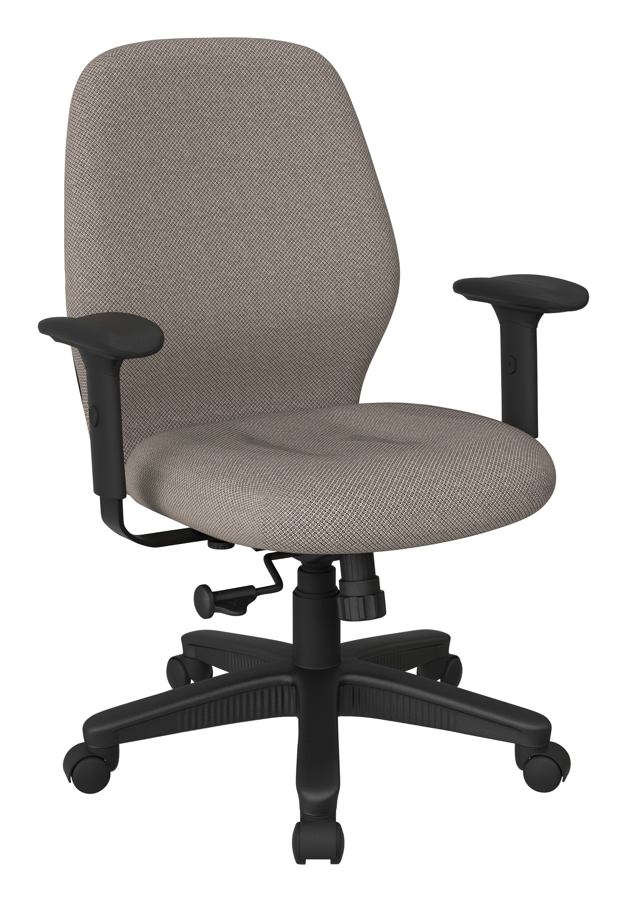 Mid Back 2-to-1 synchro Tilt Chair with 2 -Way Adjustable Soft padded Arms