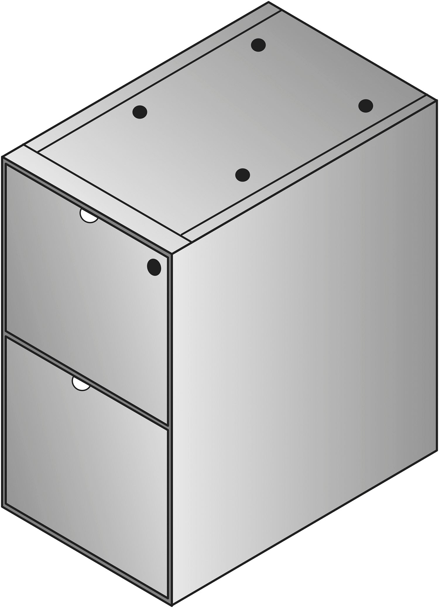 Kenwood File/File Desk Pedestal