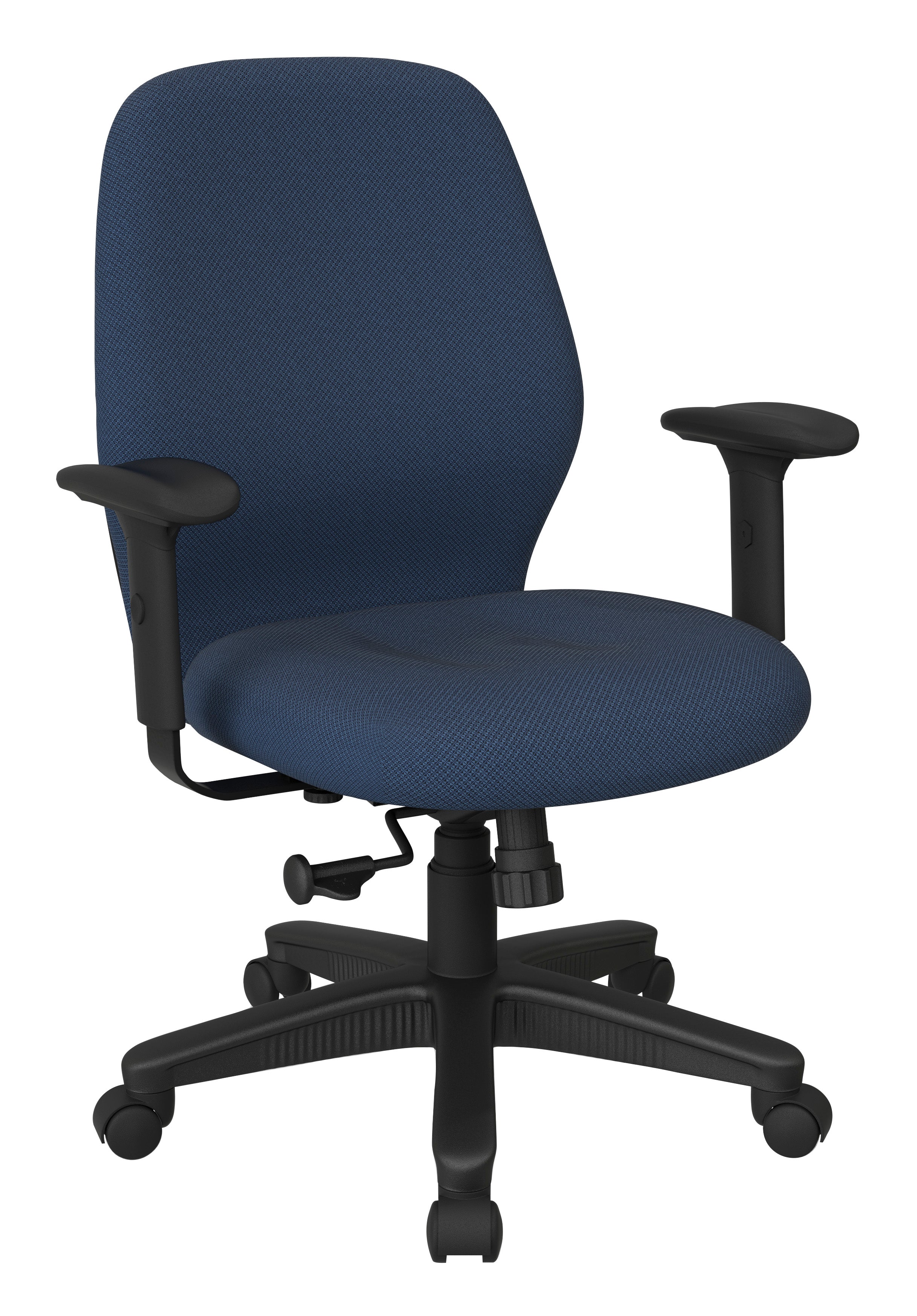 Mid Back 2-to-1 synchro Tilt Chair with 2 -Way Adjustable Soft padded Arms