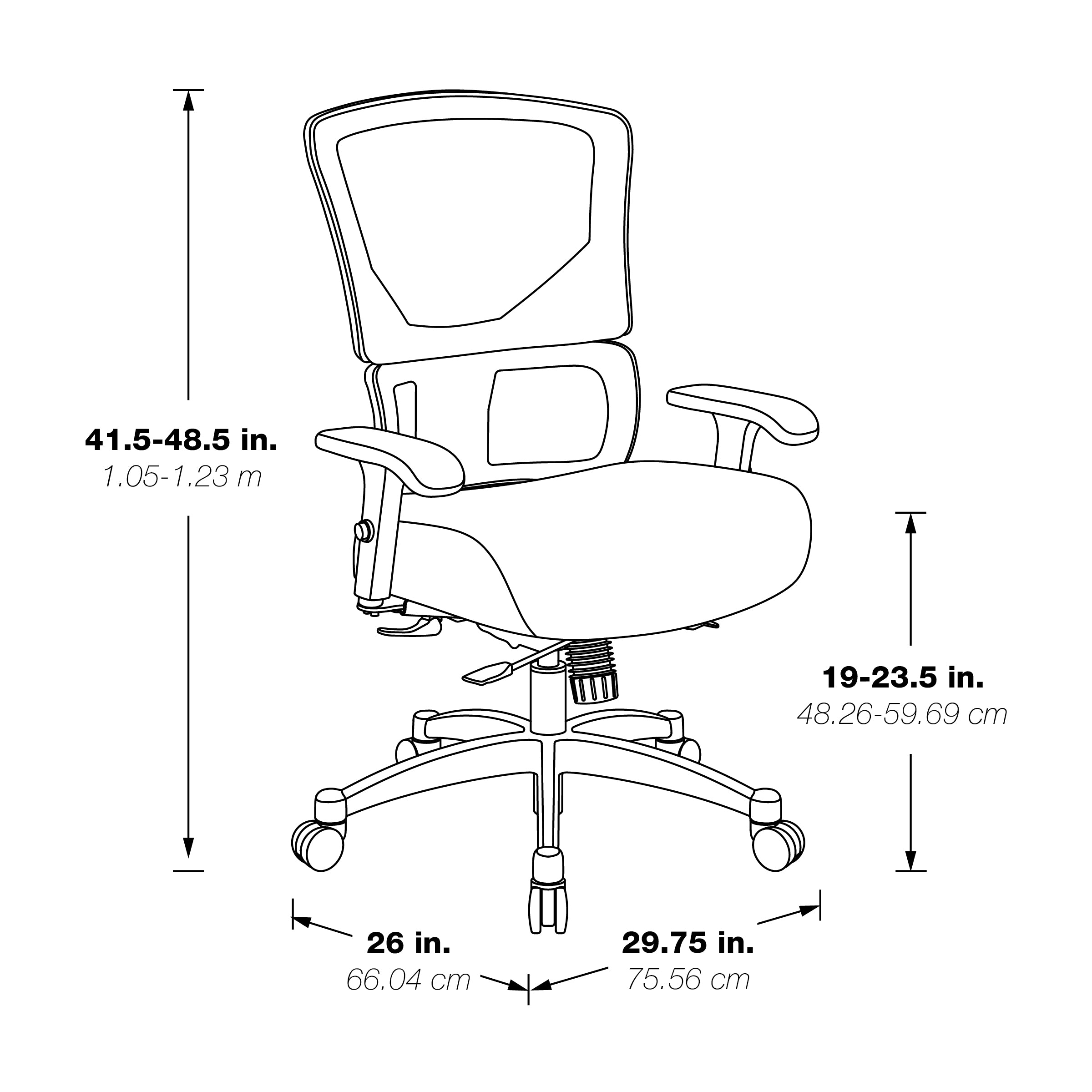 Big & Tall Vertical Matrix Back