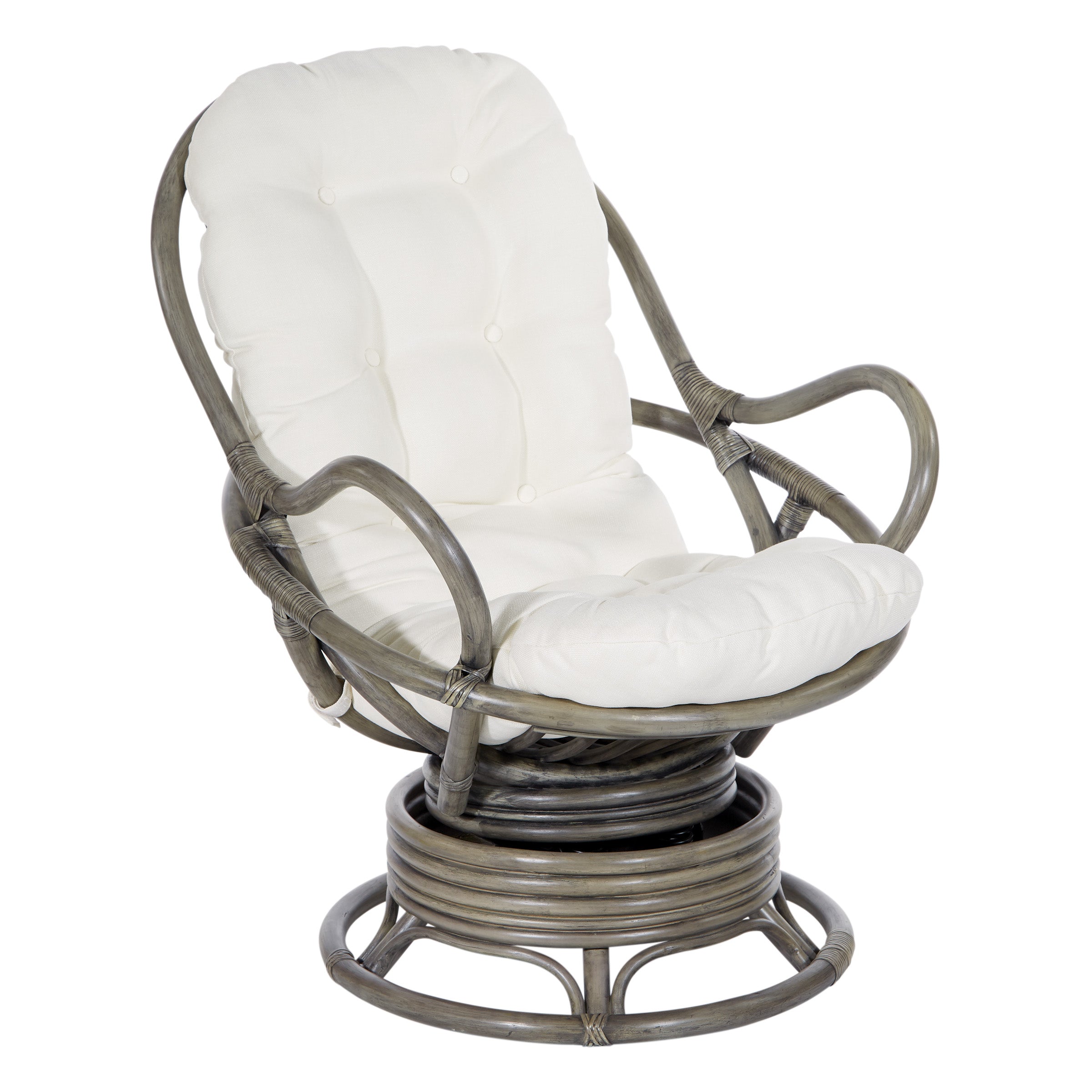 Tahiti Rattan Swivel Rocker