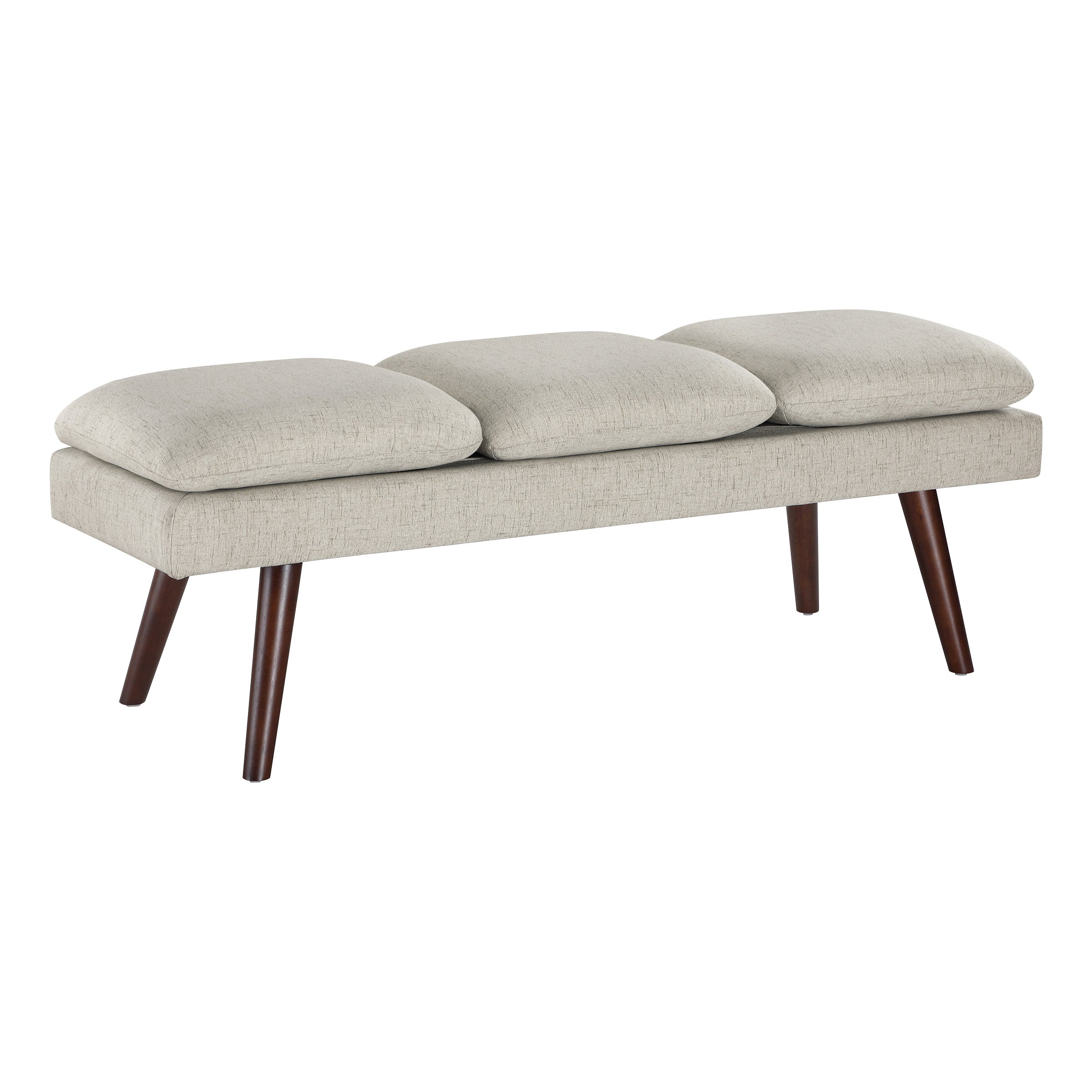 Amanda 54" Mid-Century Bench