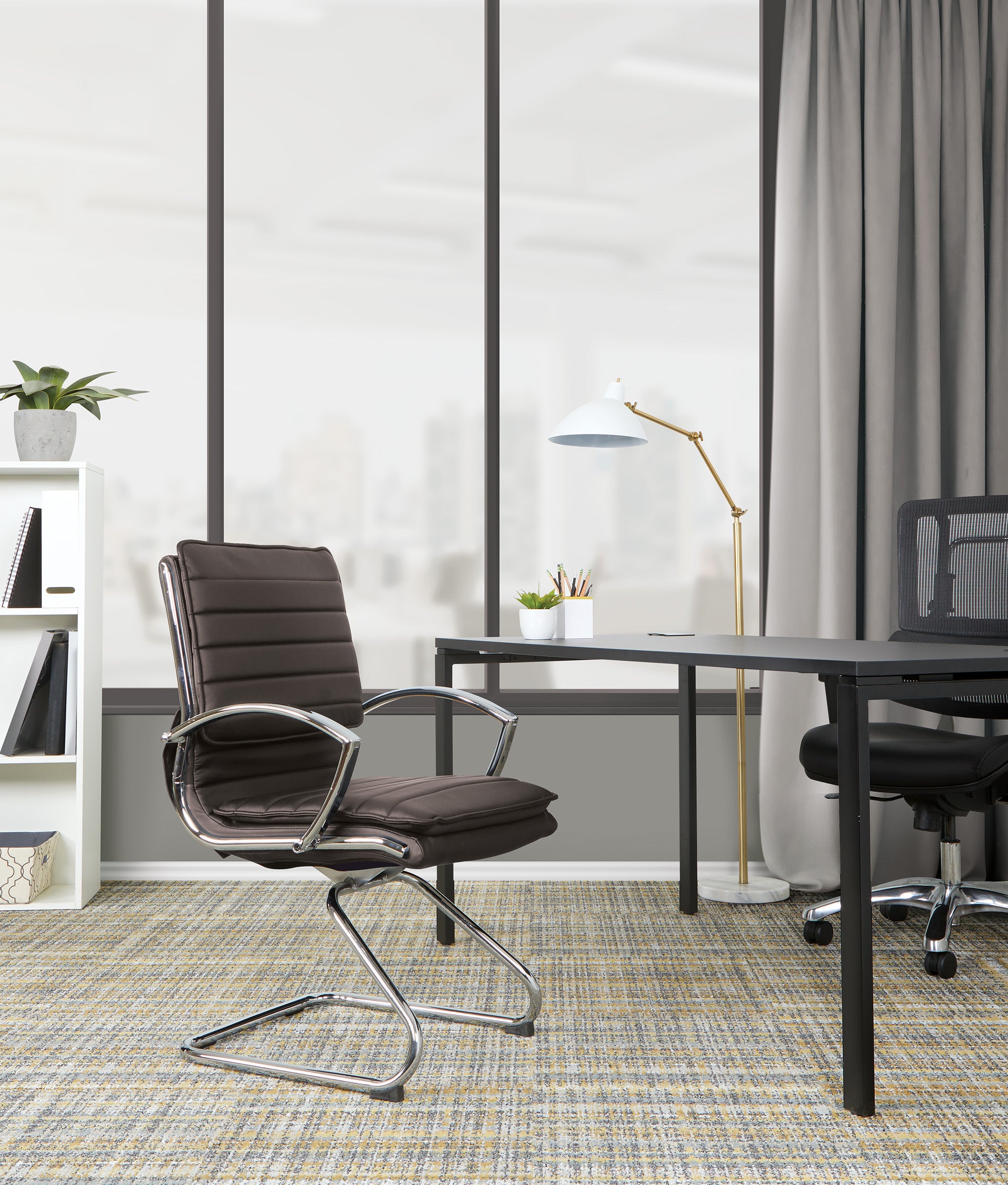 Guest Faux Leather Chair