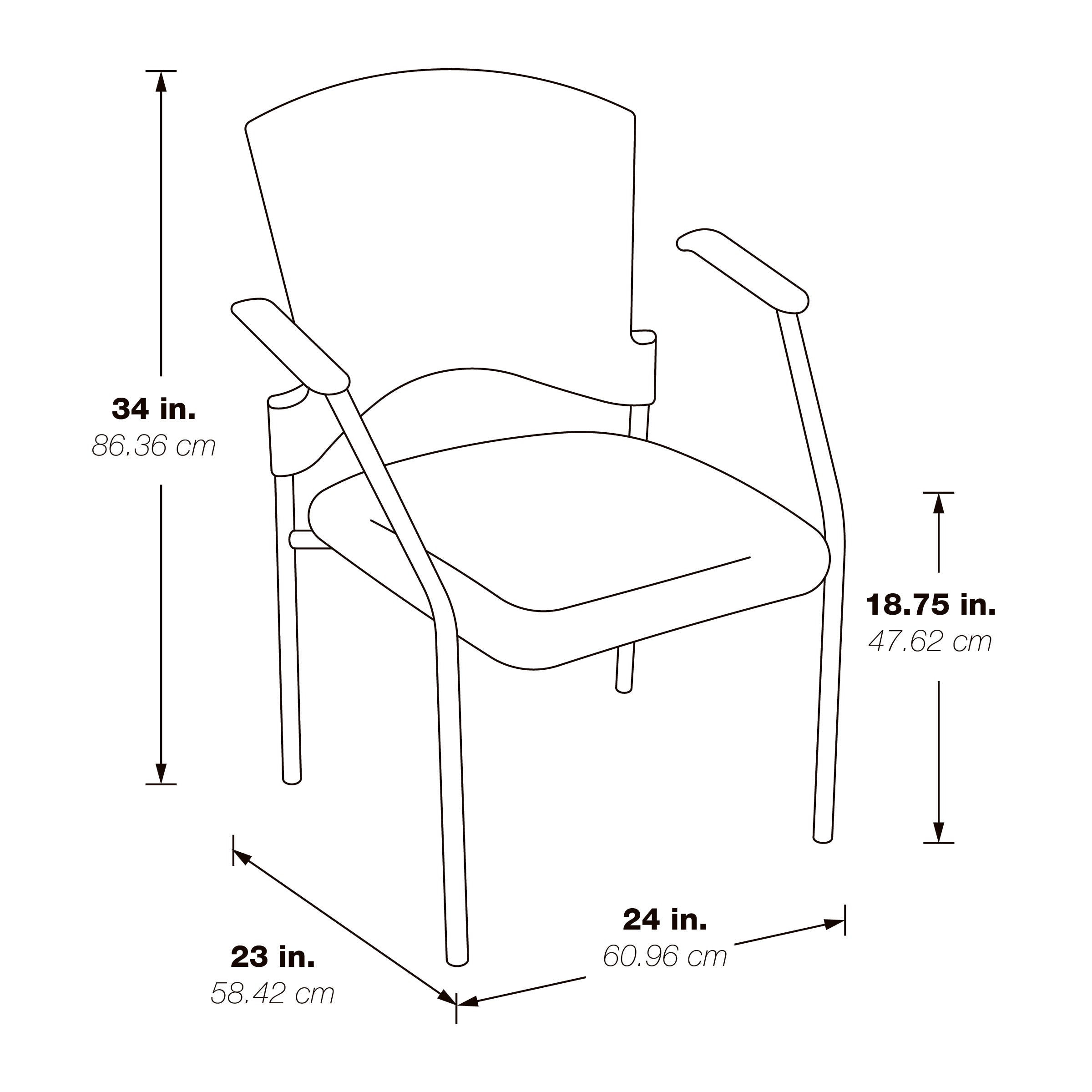 Titanium Finish Visitors Chair