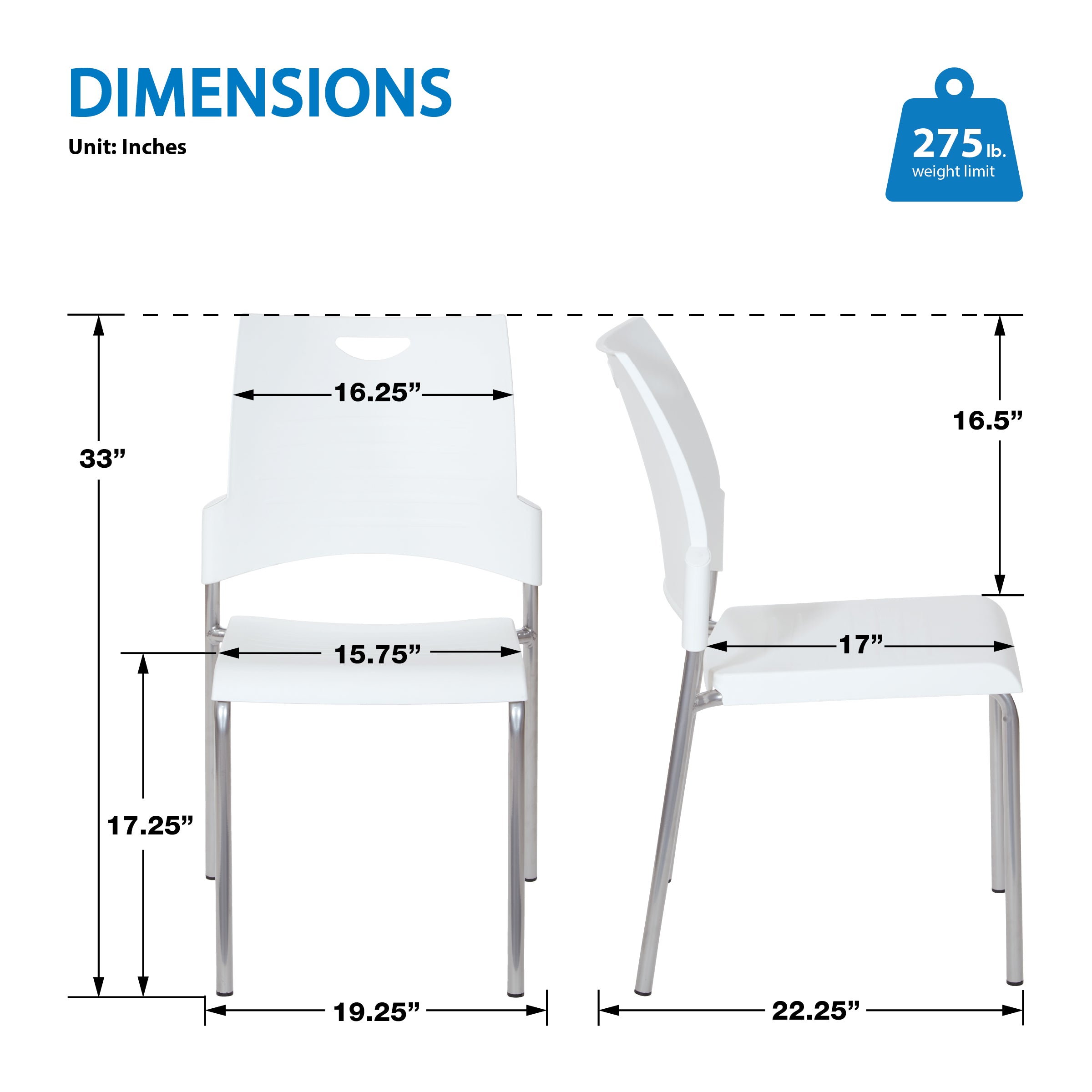 Straight Leg Stack Chair